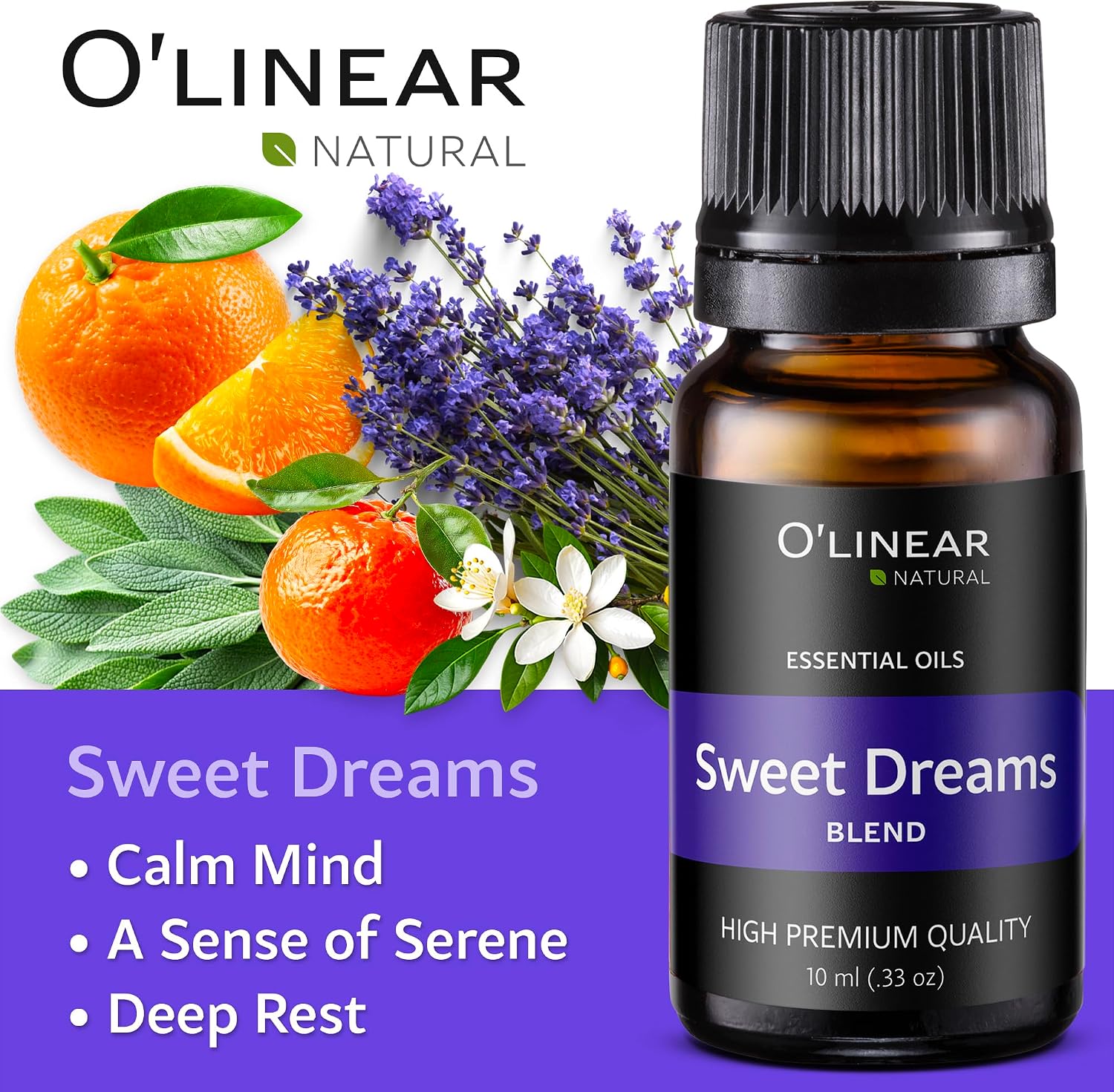 O'linear Essential Oils 6 Blends Set - Perfect for Humidifiers and Diffusers, Aromatherapy Diffuser Oils Scents, Essential Oil Kit for Home Use