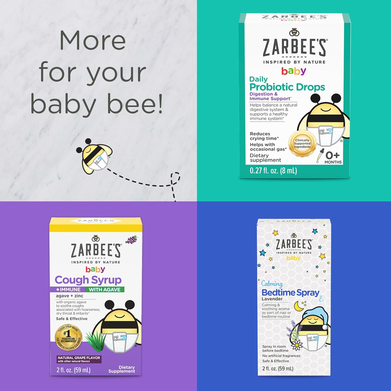Zarbee's Baby Vitamin D Drops, 400 IU per Drop, with Dropper, 0.47 fl oz