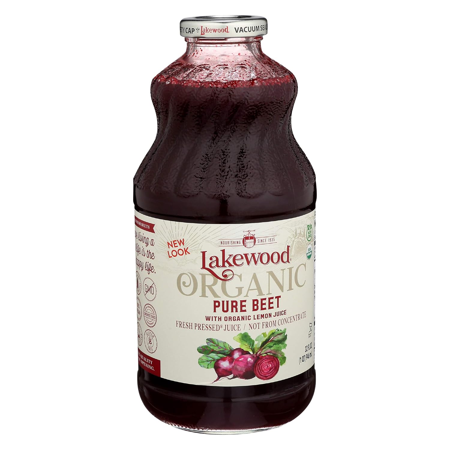 Lakewood, Organic Pure Apple Juice, 32 oz