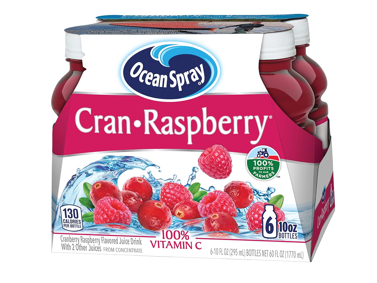 Ocean Spray® Cran-Raspberry® Cranberry Raspberry Juice Drink, 101.4 Fl Oz Bottle