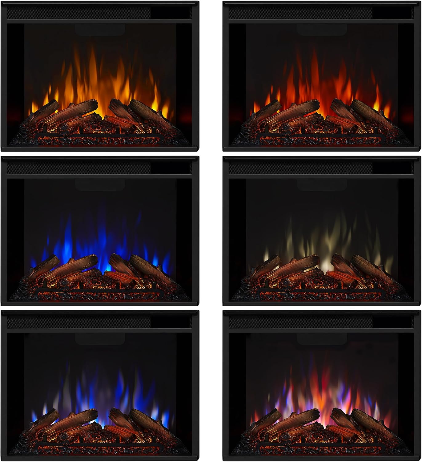 Real Flame Kennedy Grand Corner Electric Fireplace with Mantel for Living Room or Bedroom, Replaceable Fireplace Insert Heater