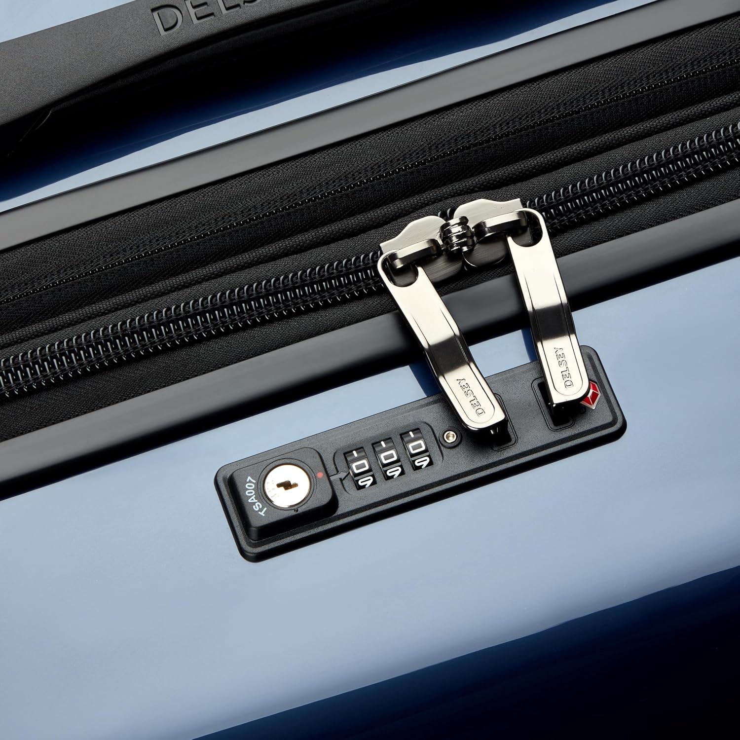 DELSEY PARIS Cruise 3.0, 20 Inch Carry-On Hardside Luggage, Deep Sea Navy | Expandable Suitcase, Lightweight 100% Polycarbonate Shell, Dual-Density Spinner Wheels, USB Port, TSA Lock
