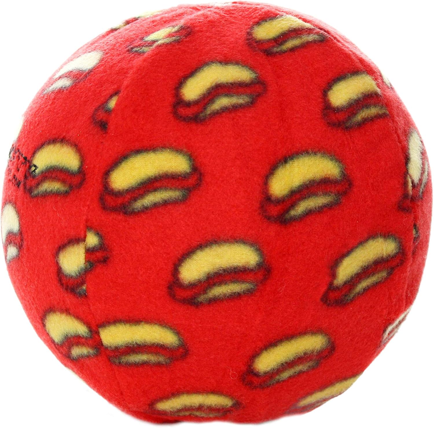 MIGHTY Tuffy 2 Pack Medium Ball Dog Toy: Ultra Durable Plush Toy with Multiple Layers & Reinforced Seams, Washable and Floats, Vinyl Ball & Fleece