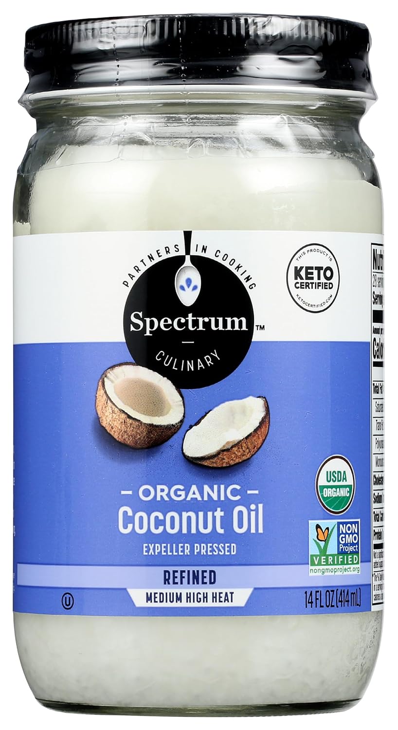 Spectrum Naturals Organic Coconut Oil, 14 Oz (packaging may vary)