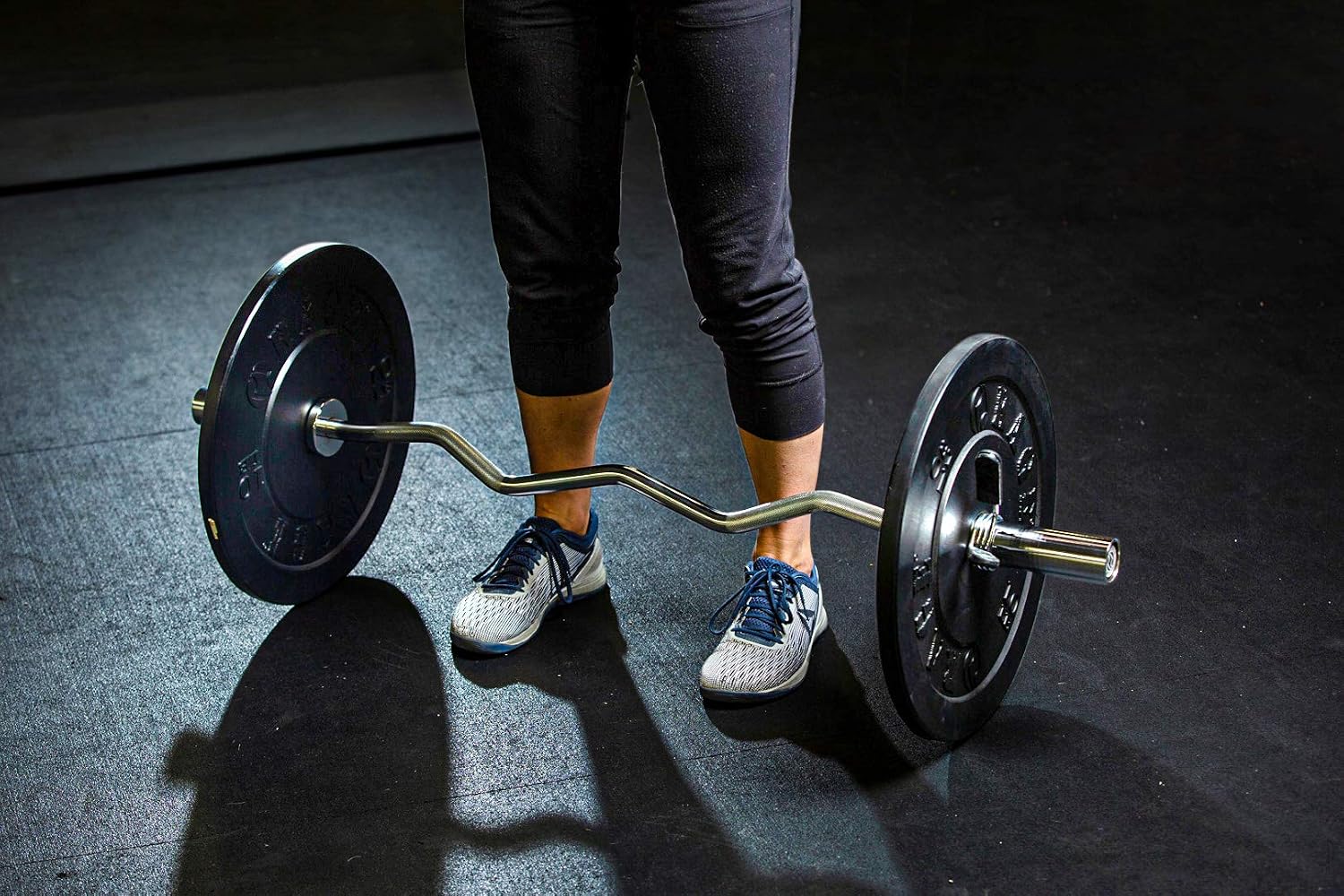 EZ Curl Bar, Alloy Steel Chrome, 47 inch 17lbs Weight, 400lbs Capacity