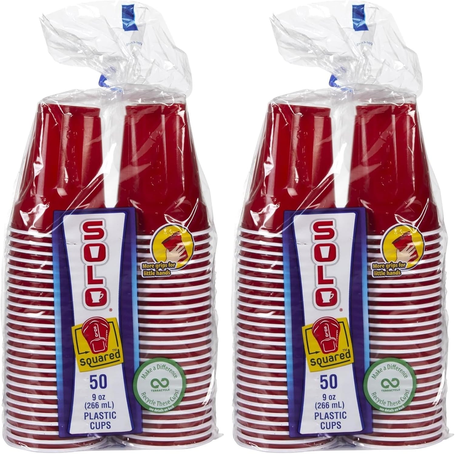 Solo Plastic Party Cups, Red - 9 oz - 50 ct