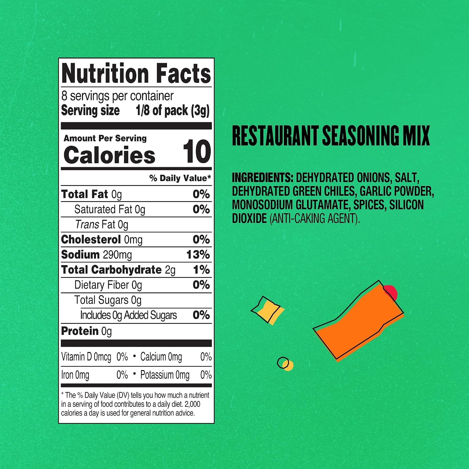 Chi Chi's Fiesta Restaurante Seasoning Mix, 0.78 Ounce (Pack of 24)