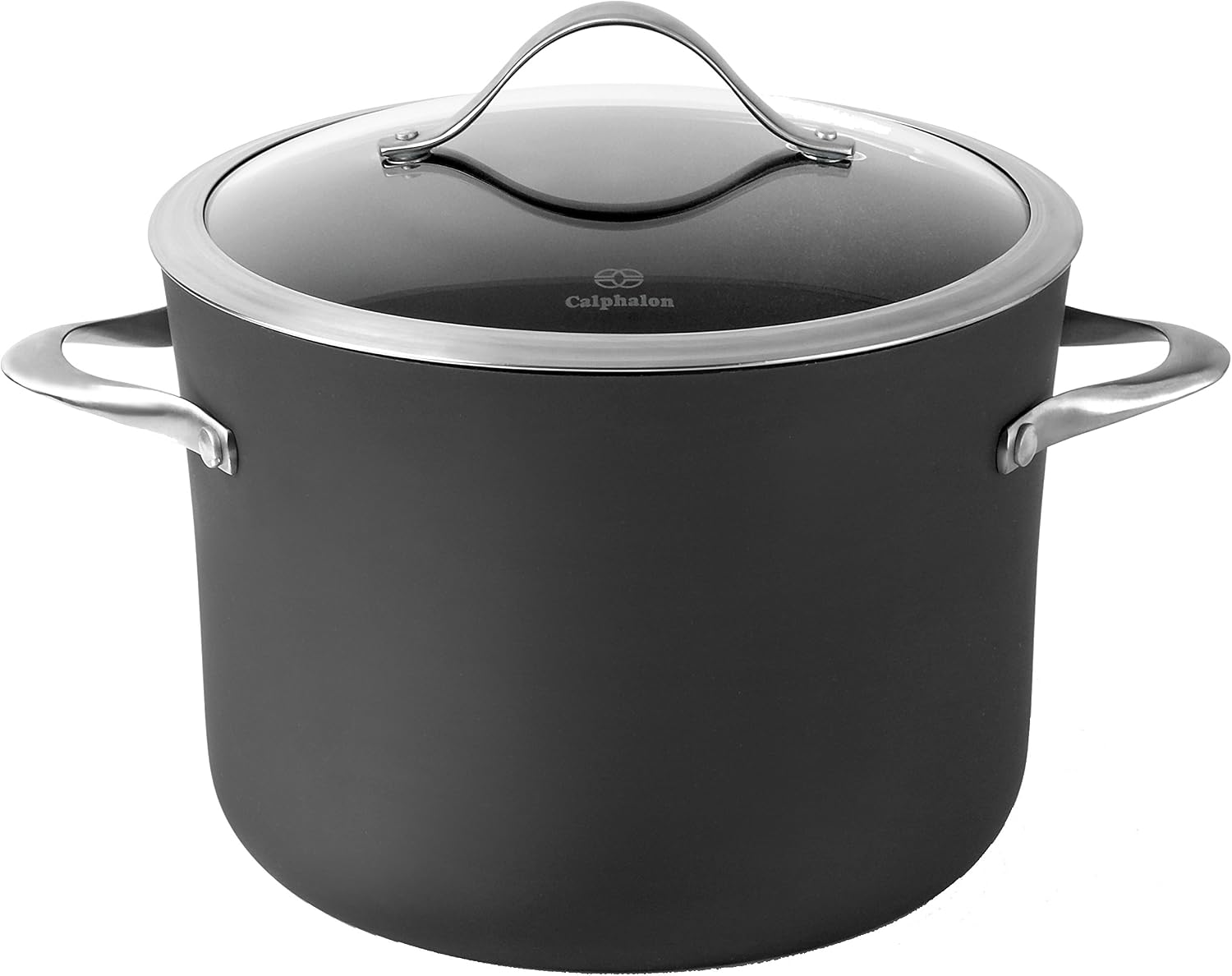Calphalon Contemporary Hard-Anodized Aluminum Nonstick Cookware, Stock Pot, 8-quart, Black