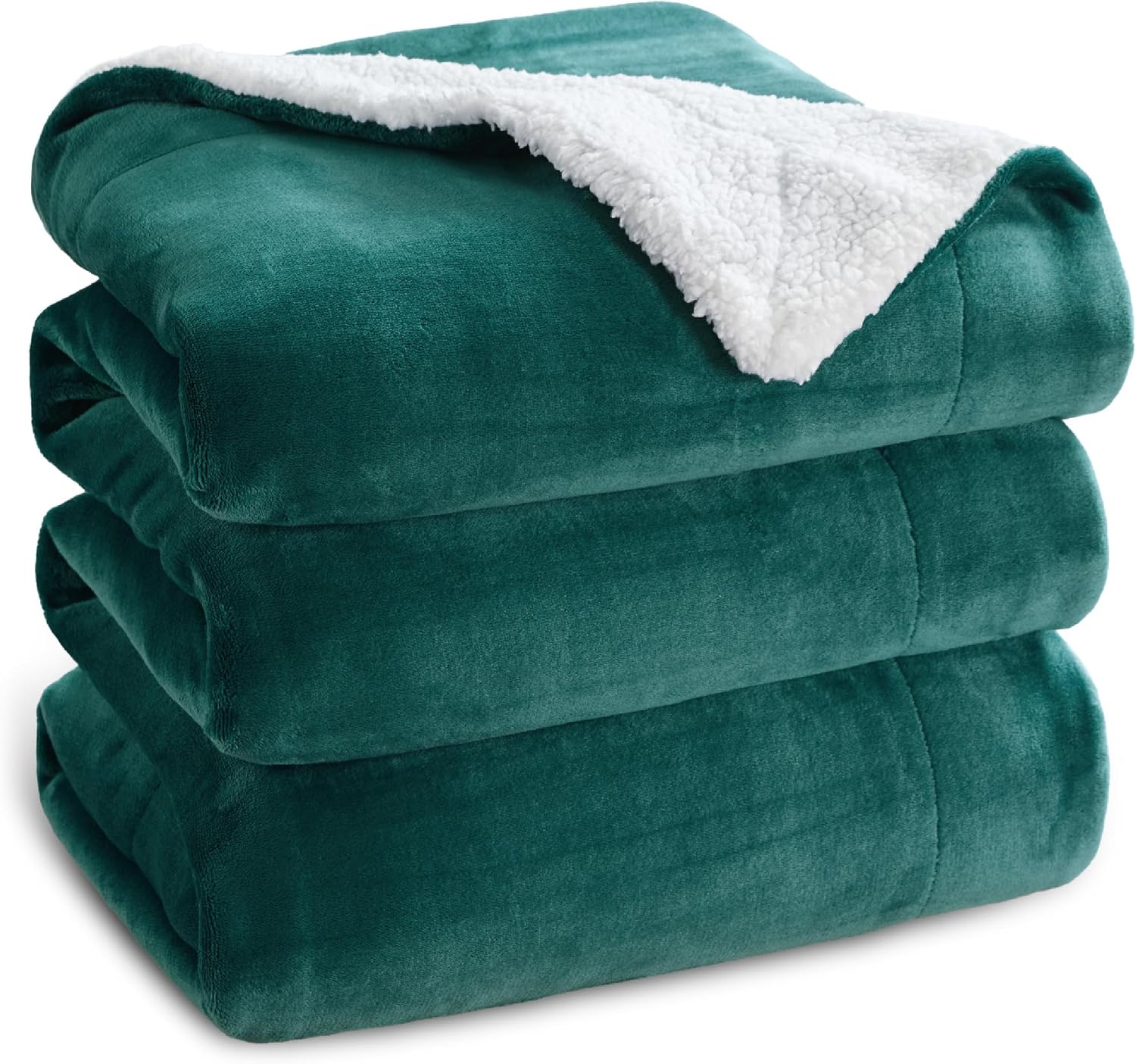 Bedsure GentleSoft Sherpa Fleece Throw Blanket for Couch, Non-Heated, Thick & Warm Cozy Blanket for Winter Fall, Soft Fuzzy Plush Throw Gifts for Women and Men, Grey, 50x60 Inches