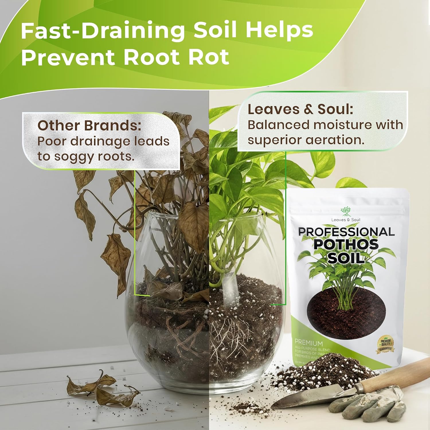 Professional Bonsai Soil Mix Ready to Use | Large 2.2 Quarts, Premium Potting Soil for Bonsai Trees