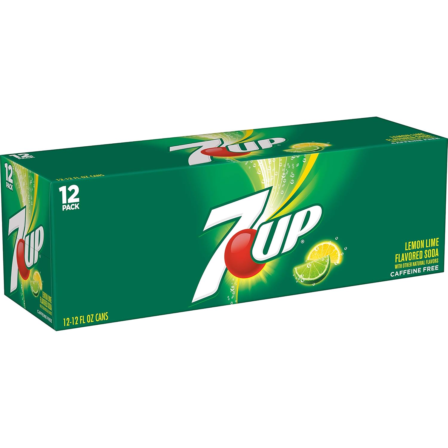 7UP Lemon Lime Soda, 12 fl oz cans, 12 pack