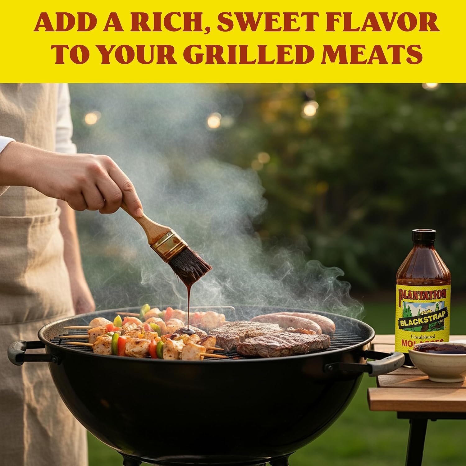 Plantation Blackstrap Molasses 31 oz – Unsulphured Blackstrap Molasses, Rich Natural Sweetener for Baking, BBQ, Baked Beans, Gingerbread & Beverages