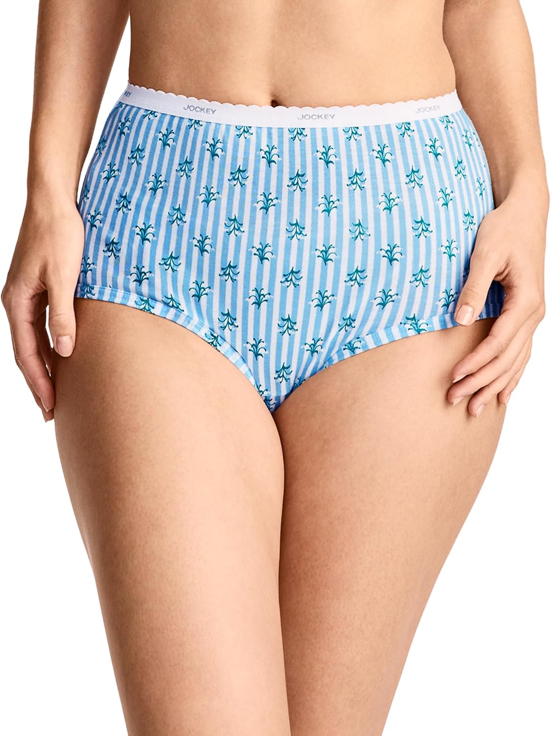 Jockey Women's Underwear Plus Size 100% Cotton Classic Brief - 3 Pack