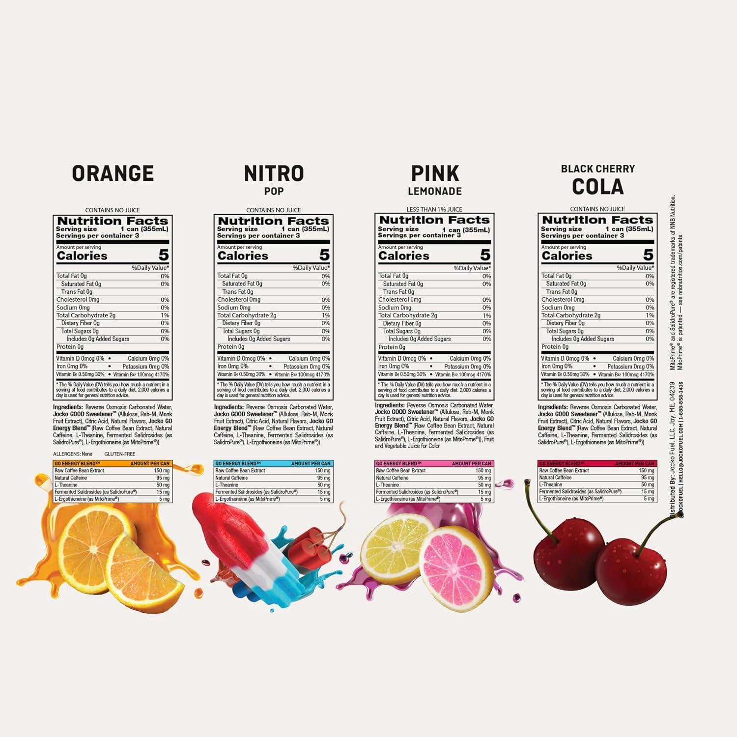 Jocko Fuel GO Energy Drinks, Sour Apple, 12 oz | 12 Pack