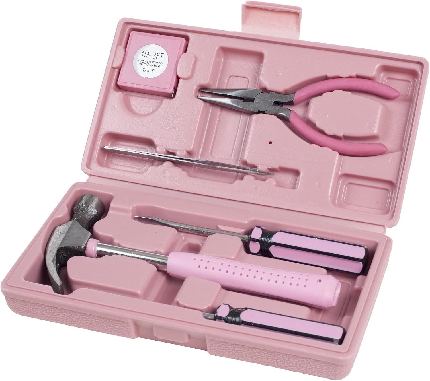 Stalwart - 75-HT1007 Household Hand Tools, Tool Set - 6 Piece by , Set Includes – Hammer, Screwdriver Set, Pliers (Tool Kit for the Home, Office, or Car) Black | Tool Set with Hammer, Screwdriver Set, Pliers and Hardshell Carrying Case - DIY Repair Kit f…