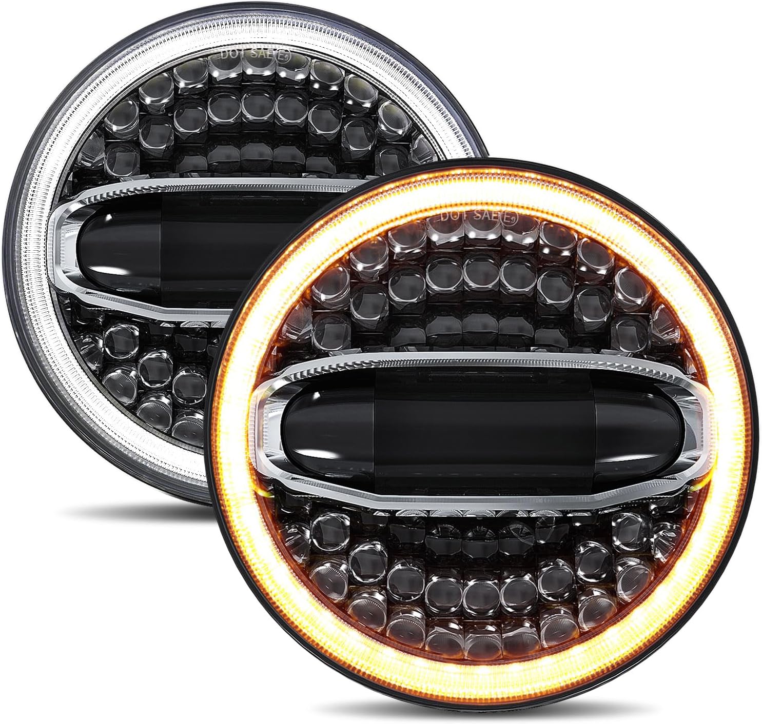 5x7 7x6 Inches LED Headlights H6054 Hi/Low Sealed Beam DOT/SAE Headlamps