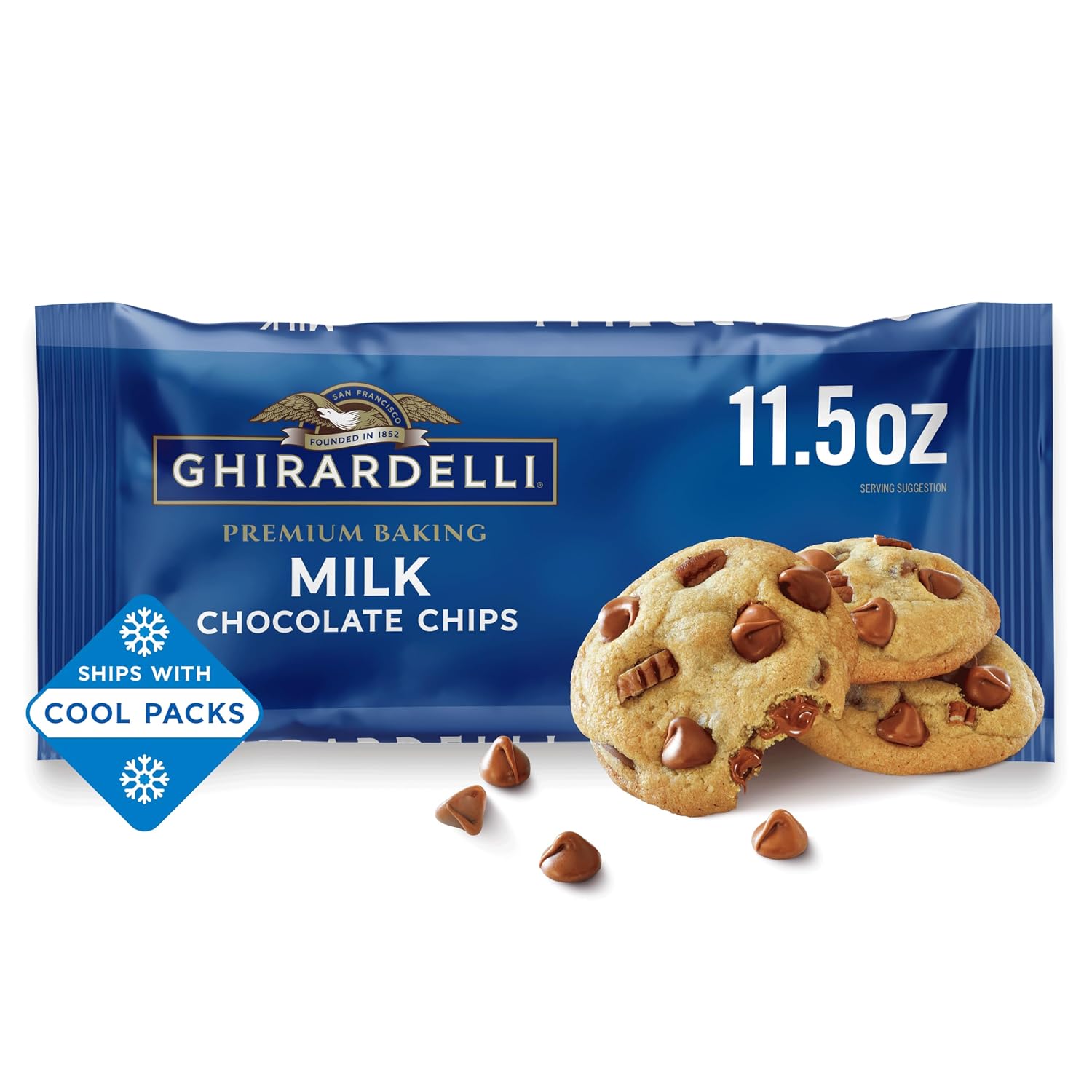 Ghirardelli, Baking Chips Semi Sweet, 12 Ounce
