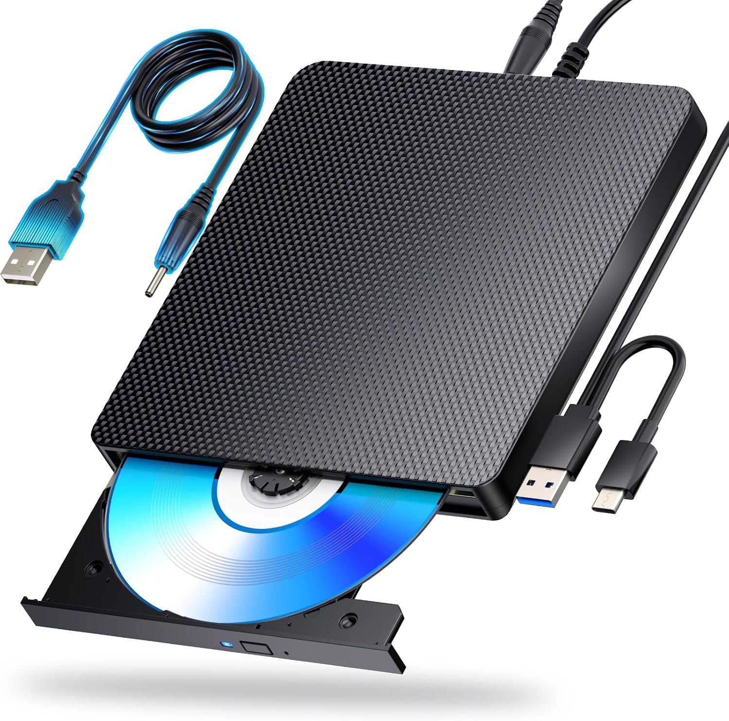 External Blu ray Drives Player Read/Write Compatible Bluray Burner USB 3.0 / Type-C BD/DVD/CD Burner Blu ray Player for pc