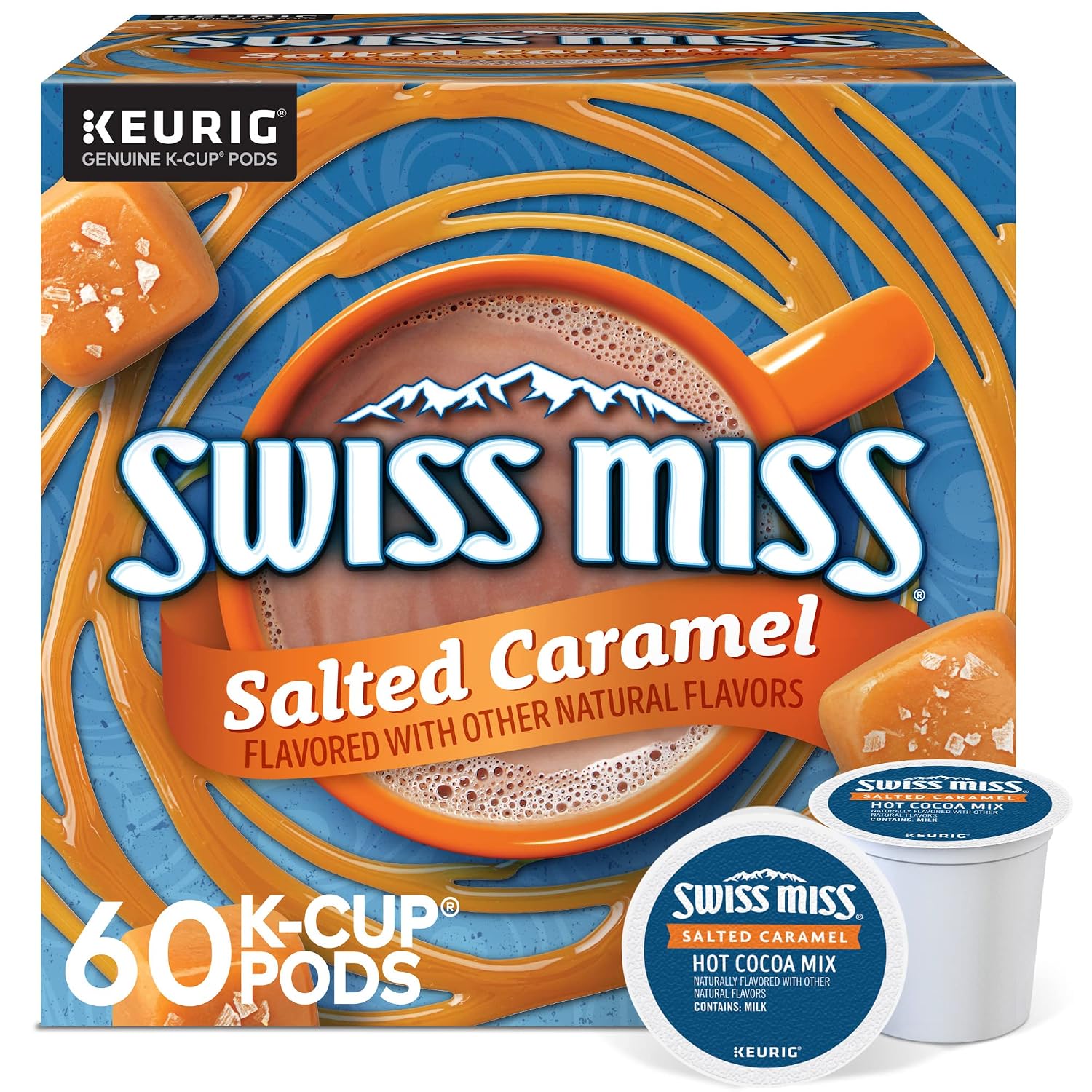 Swiss Miss Milk Chocolate Hot Cocoa Keurig Single-Serve K Cup Pods, 28 Count