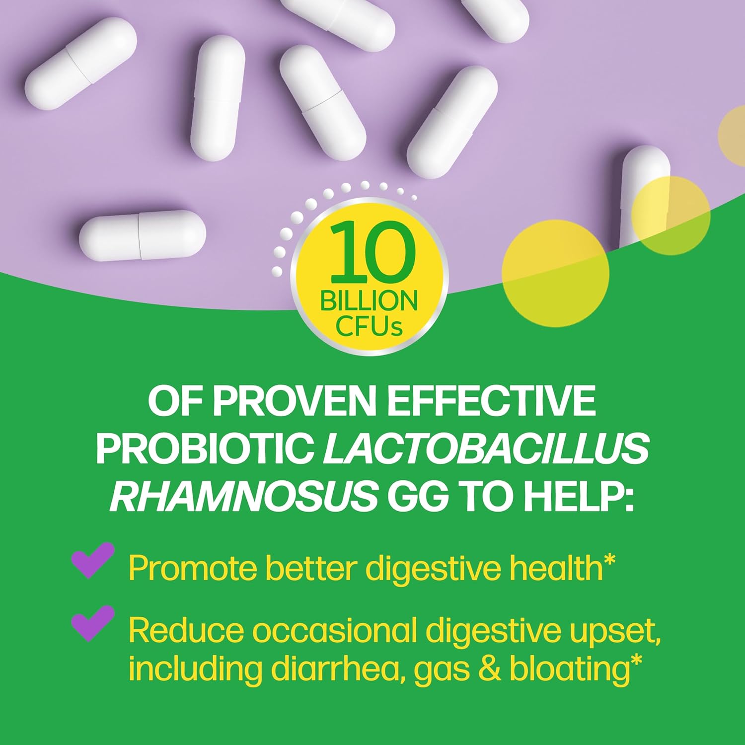 Culturelle Digestive Daily Probiotic for Men & Women, 10B CFUs, 30 Count | Digestive & Gut Health Support, Occasional Gas & Bloating*