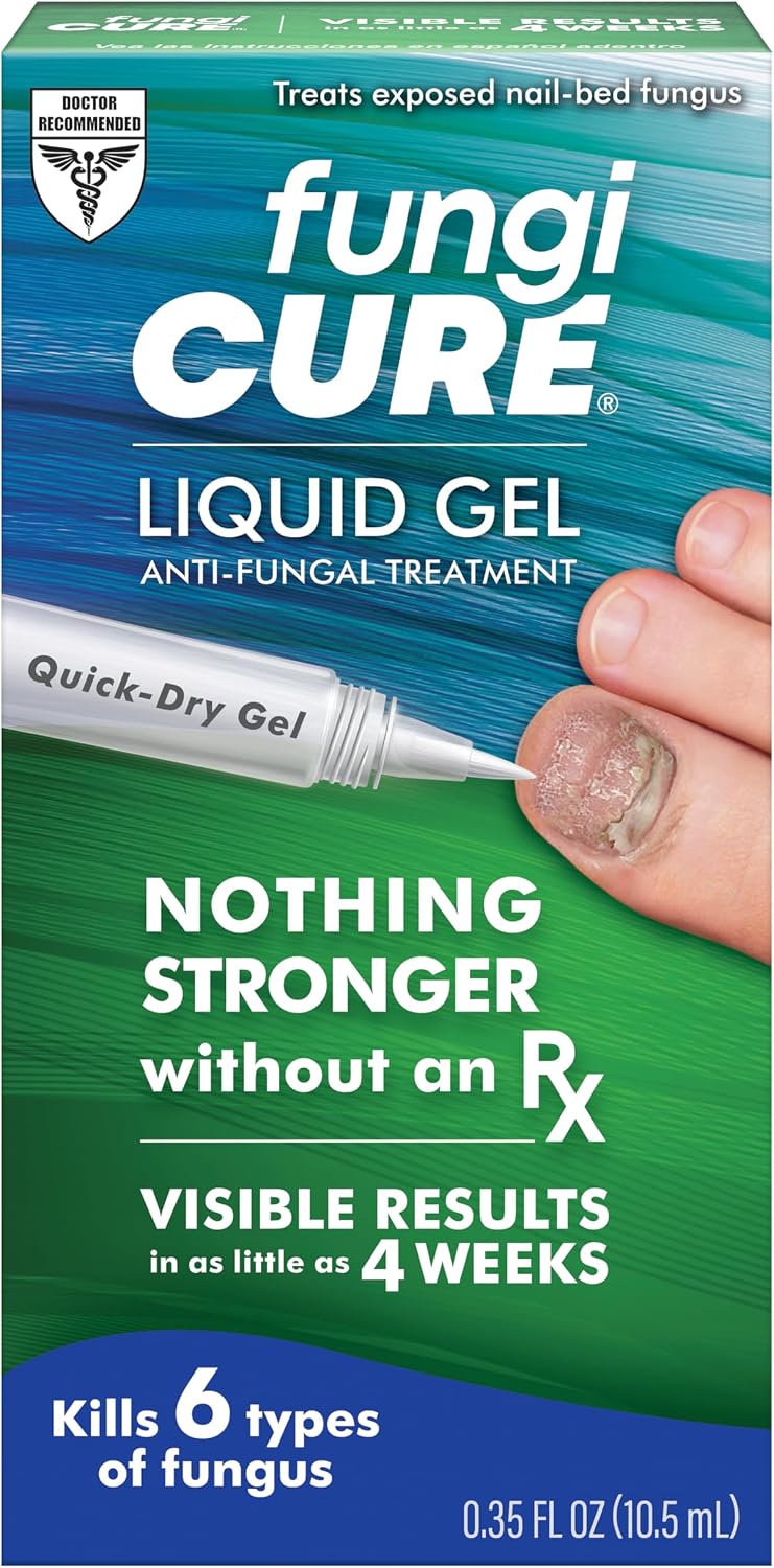 FUNGICURE Medicated Liquid Gel - Maximum Strength 0.35 Fluid Ounce | Cures fungal infections & kills 6 types of fungus. Clinically proven