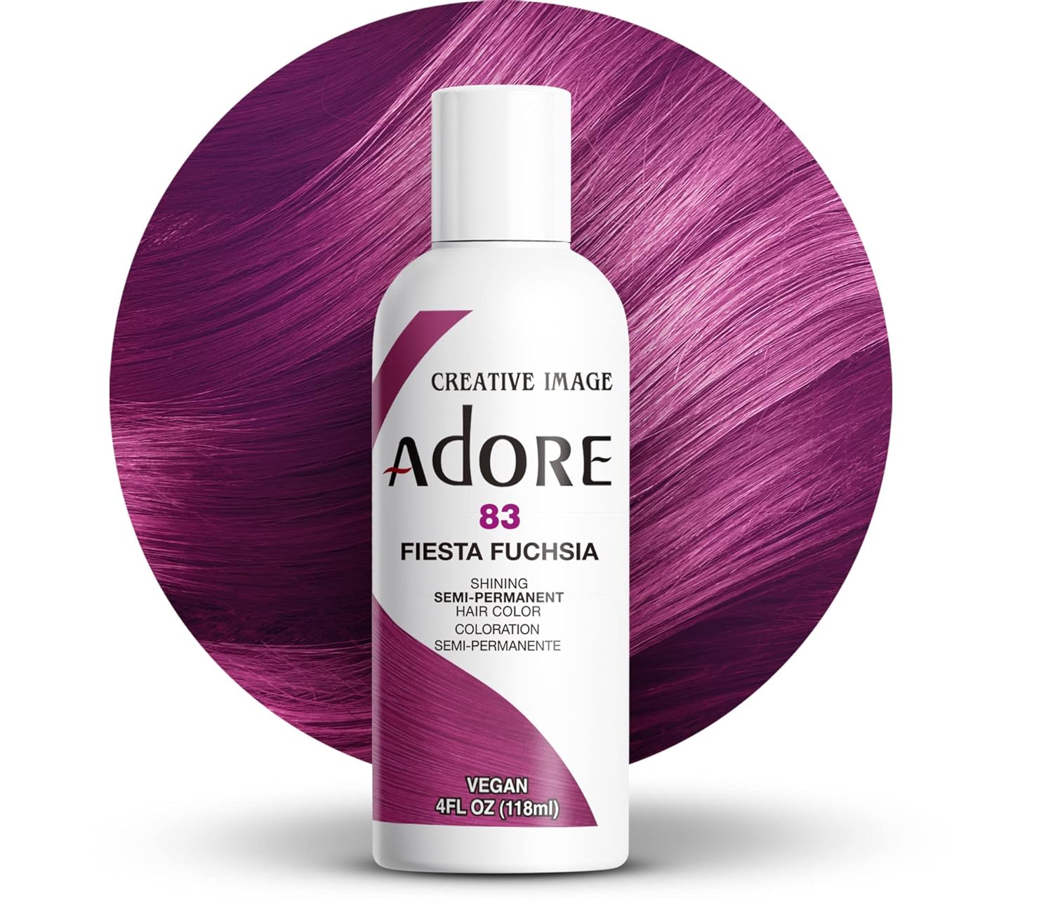 Adore Semi Permanent Hair Color, 107 Mocha, 4 Fl Oz | Vegan & Cruelty-Free Brown Hair Dye | No Ammonia, No Peroxide, No Alcohol