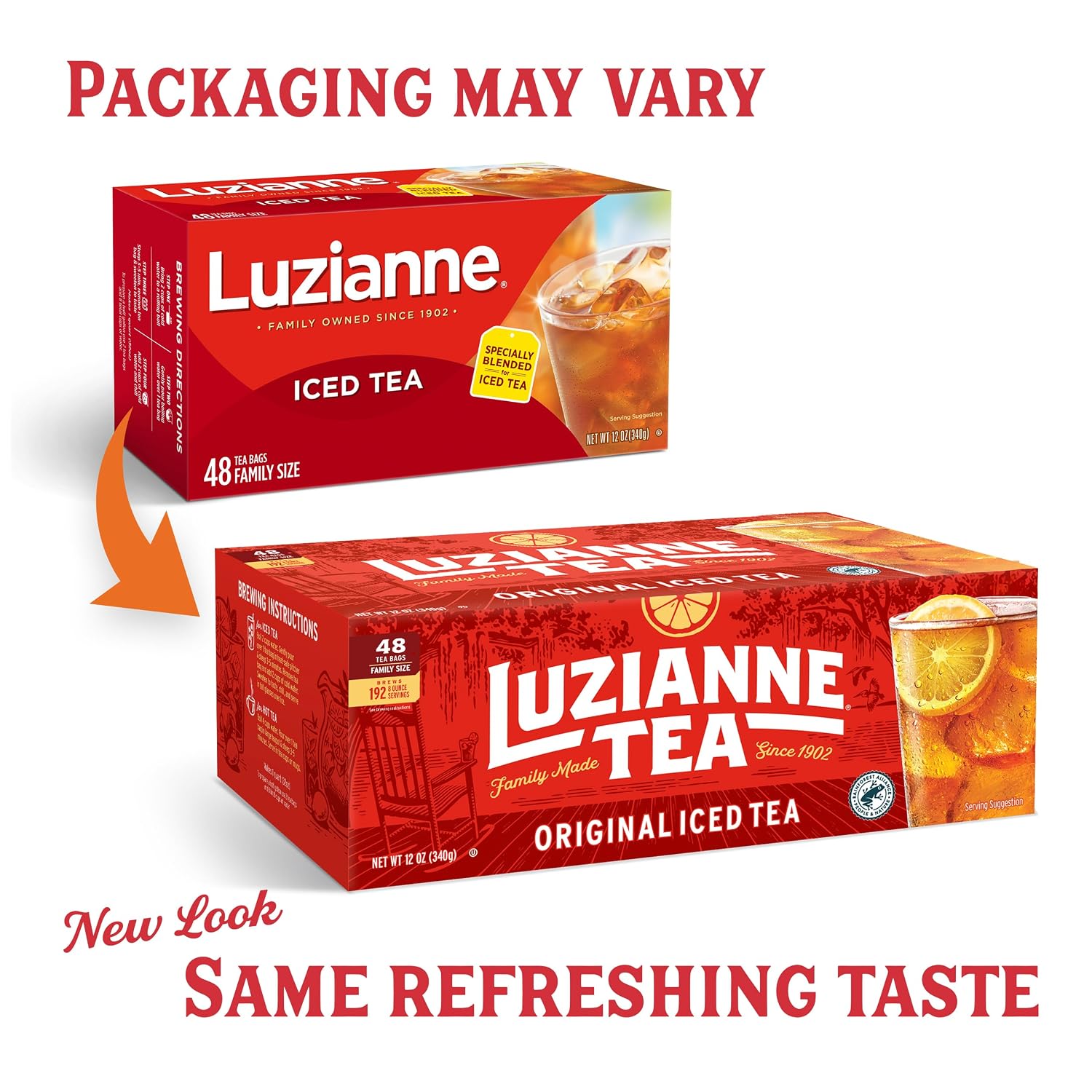 Luzianne Green Tea Bags, Family Size, 24ct Box (Pack of 1)