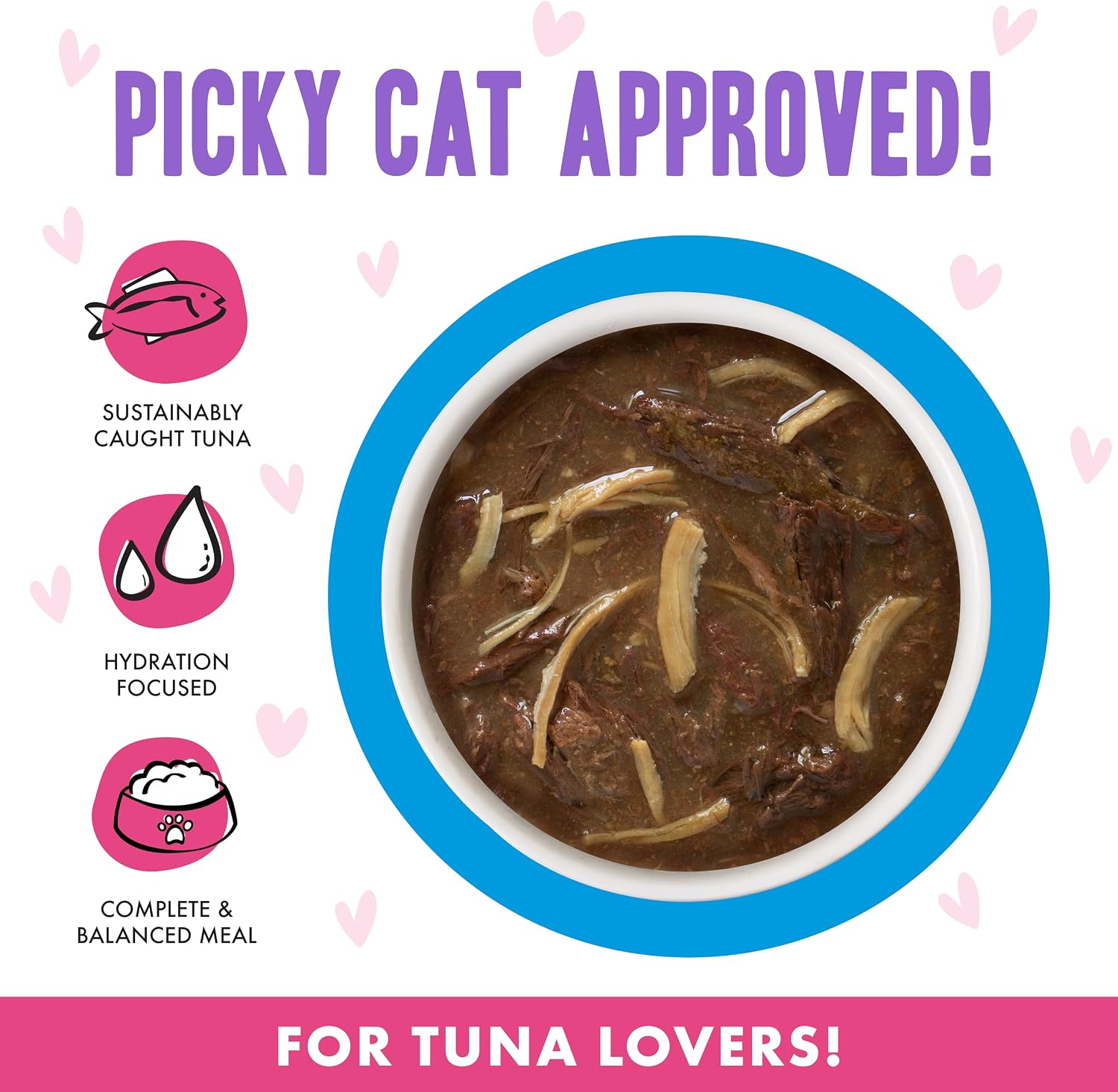 Weruva B.F.F. OMG - Best Feline Friend Oh My Gravy!, Tuna & Salmon Sweet Cheeks with Tuna & Salmon in Gravy Cat Food, 3oz Pouch (Pack of 12)