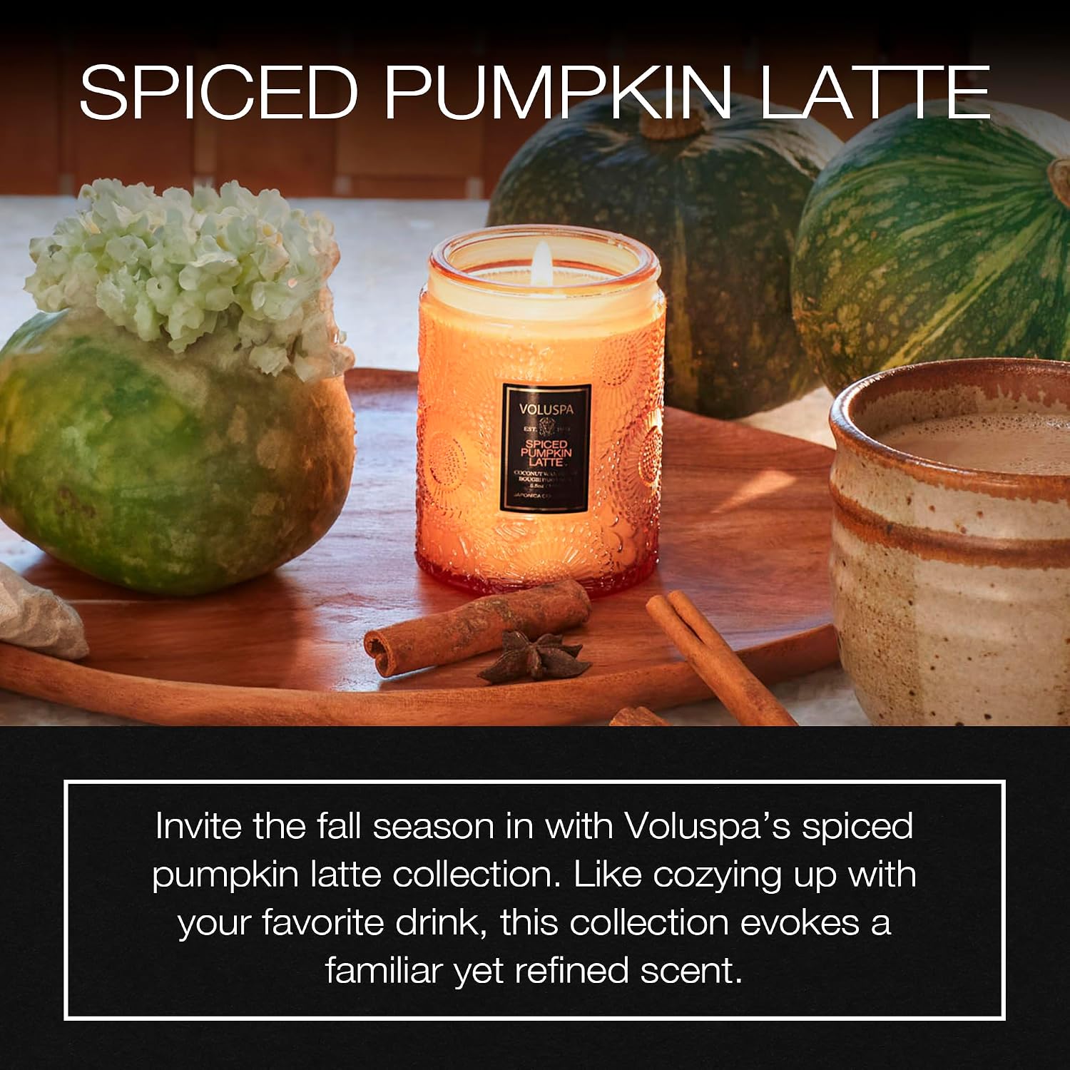Voluspa Baltic Amber, Small Candle Jar, 5.5 oz, 50 Hour Burn Time, Coconut Wax for Clean Burning, Handcrafted in the USA