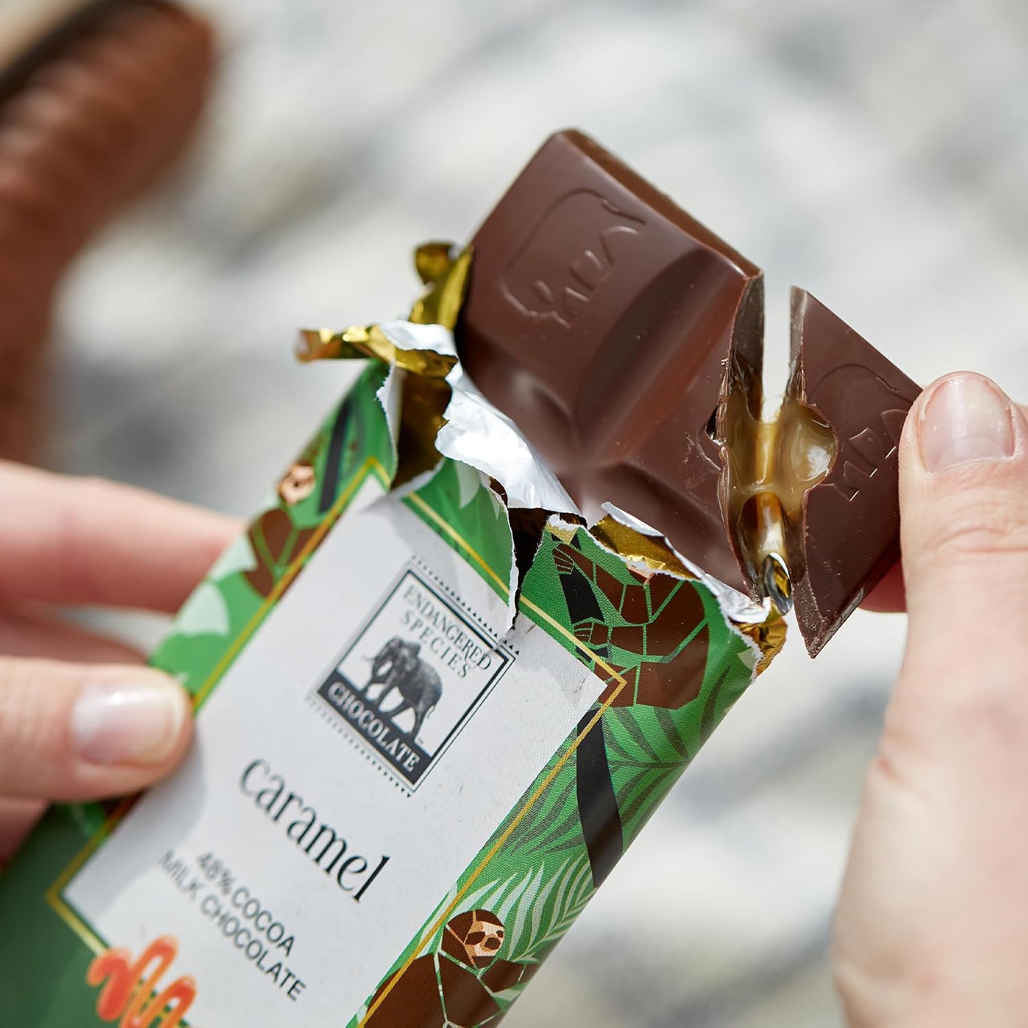 Dark Chocolate with Caramel & Sea Salt (60% cocoa) | Rich 60% dark chocolate with caramel and sea salt for a perfect balance of sweet, salty, and bold cocoa.