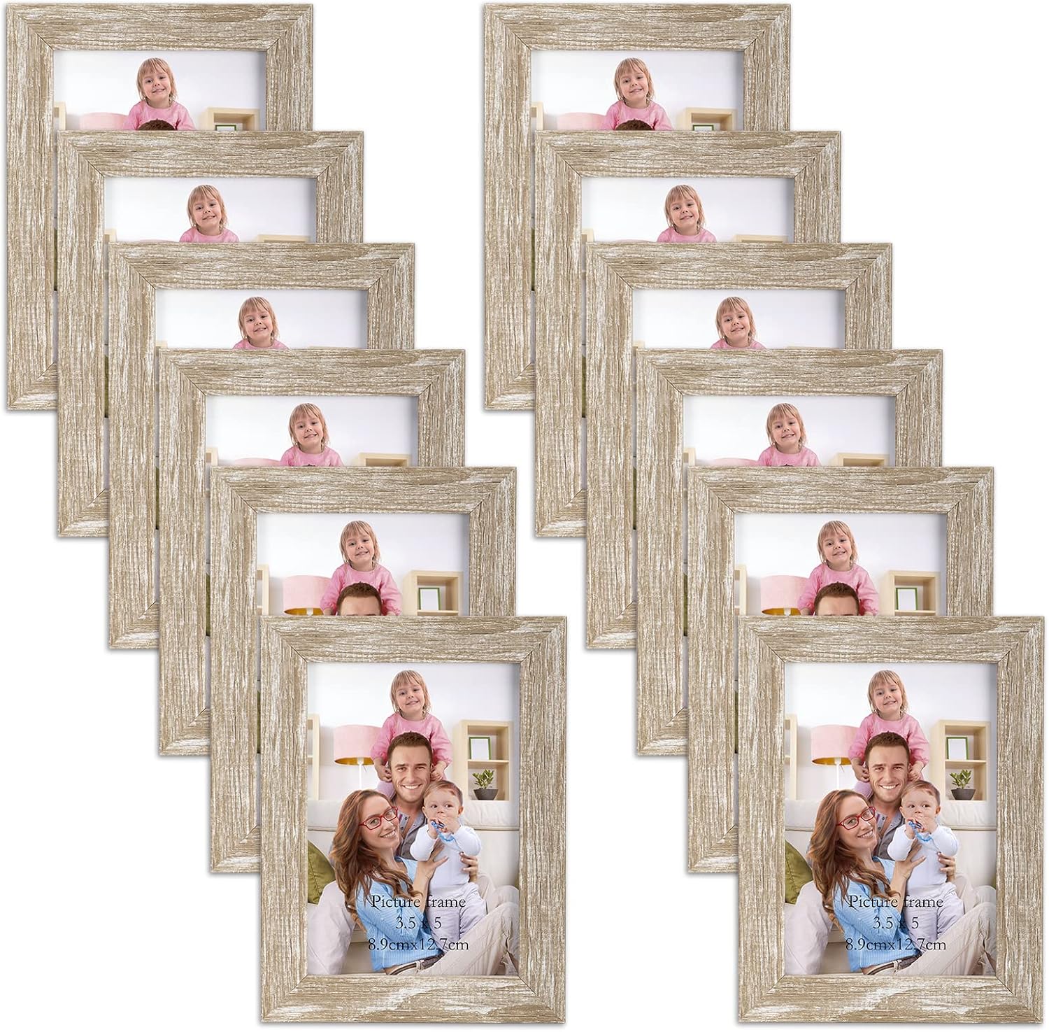 Giftgarden Black 8x10 Picture Frame Bulk, Multi 8 x 10 Photo Frames Set for Wall Hanging or Tabletop, 12 Pack