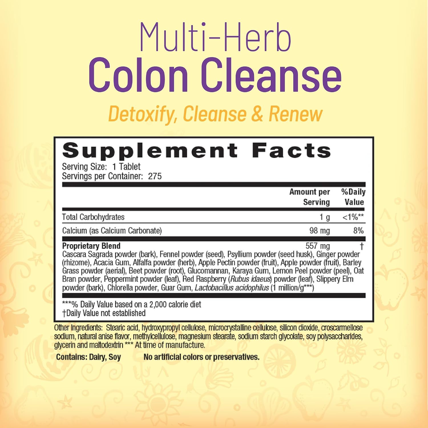 Nature's Secret Multi-Herb Colon Cleanse, 275 Tab
