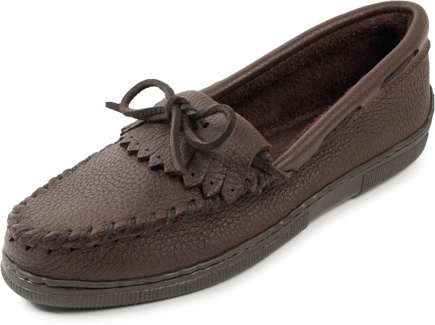 Minnetonka Women's Moosehide Fringed Kilty Moccasin