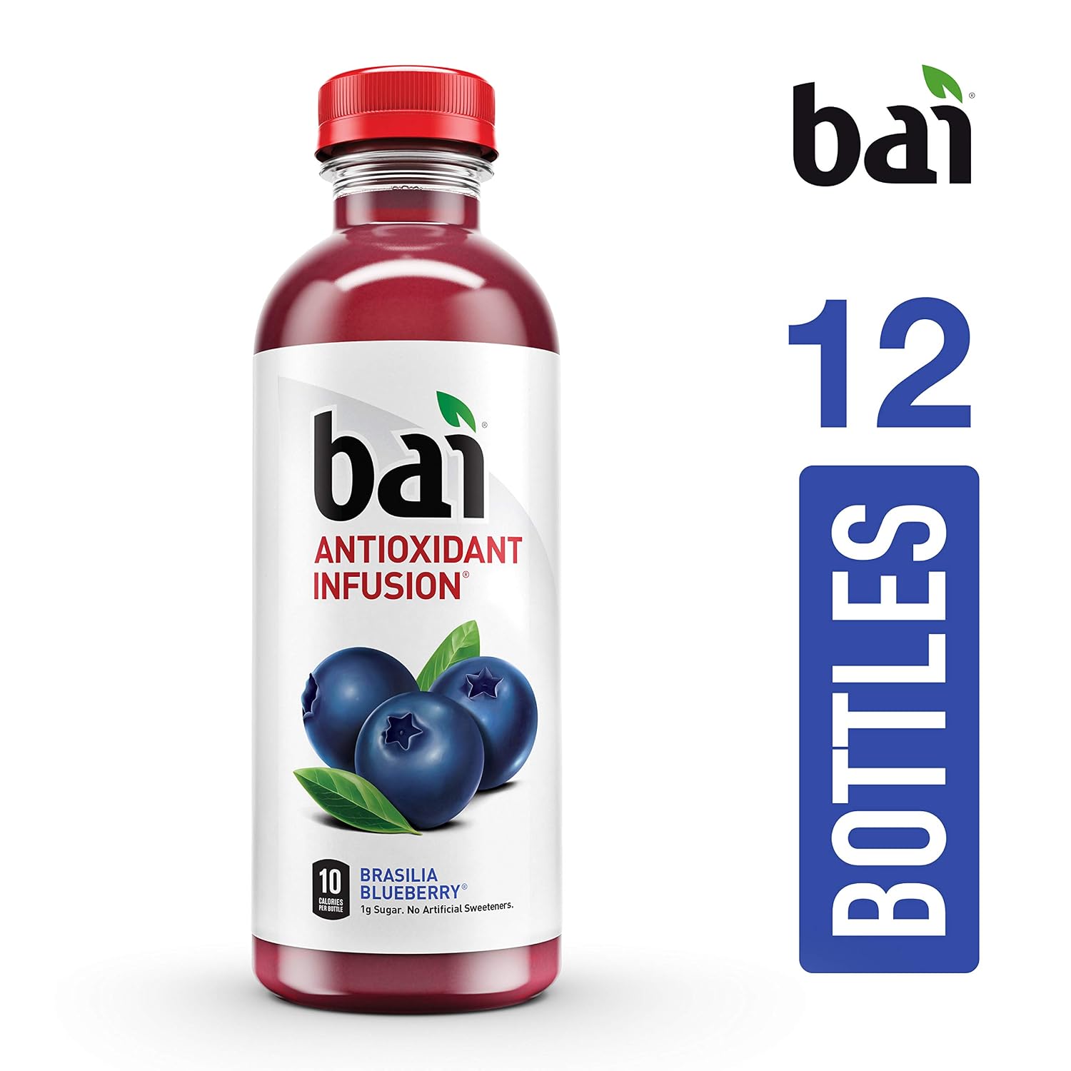 Bai Coconut Flavored Water Puna Coconut Pineapple, Antioxidant Infused, Coconut Pineapple Flavored Water Drink, 18 Fluid Ounce Bottles, 6 Count
