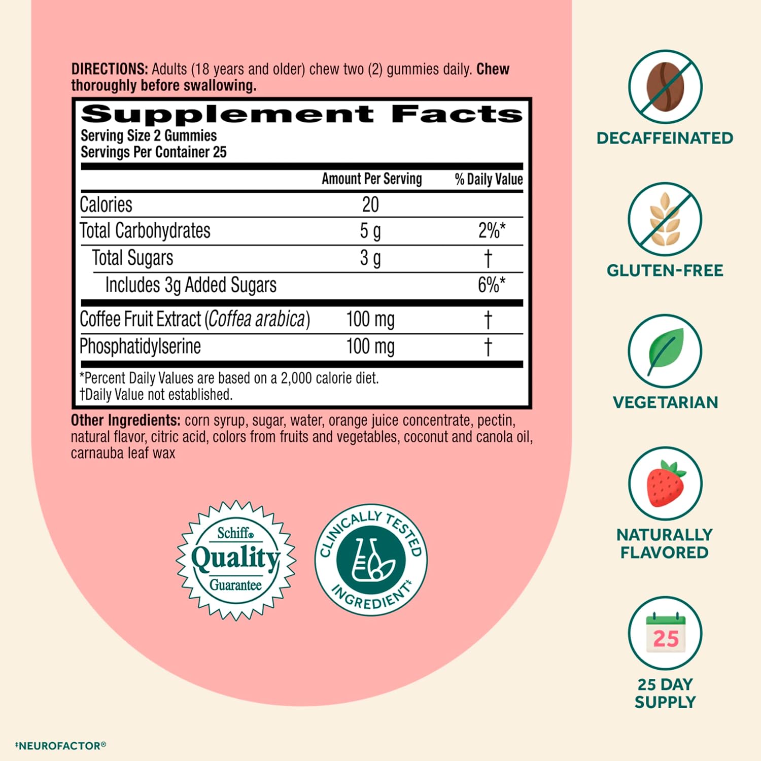 NEURIVA Plus Brain Supplements for Memory and Focus, Clinically Tested Nootropics Neurofactor and Phosphatidylserine with Vitamin B12, Vitamin B6