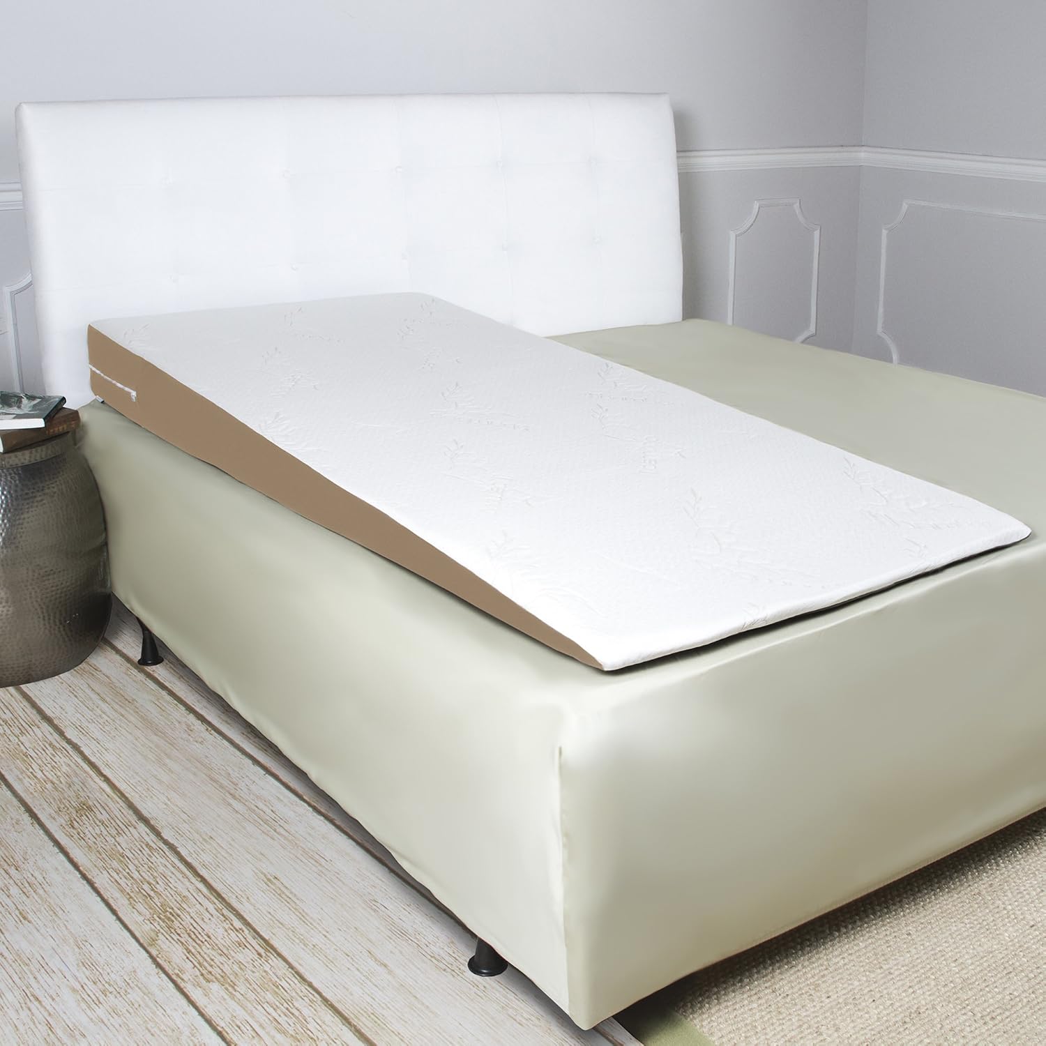 Avana Super Slant Full Length Bed Wedge Memory Foam Pillow with Cooling Tencel Cover, Half-Queen