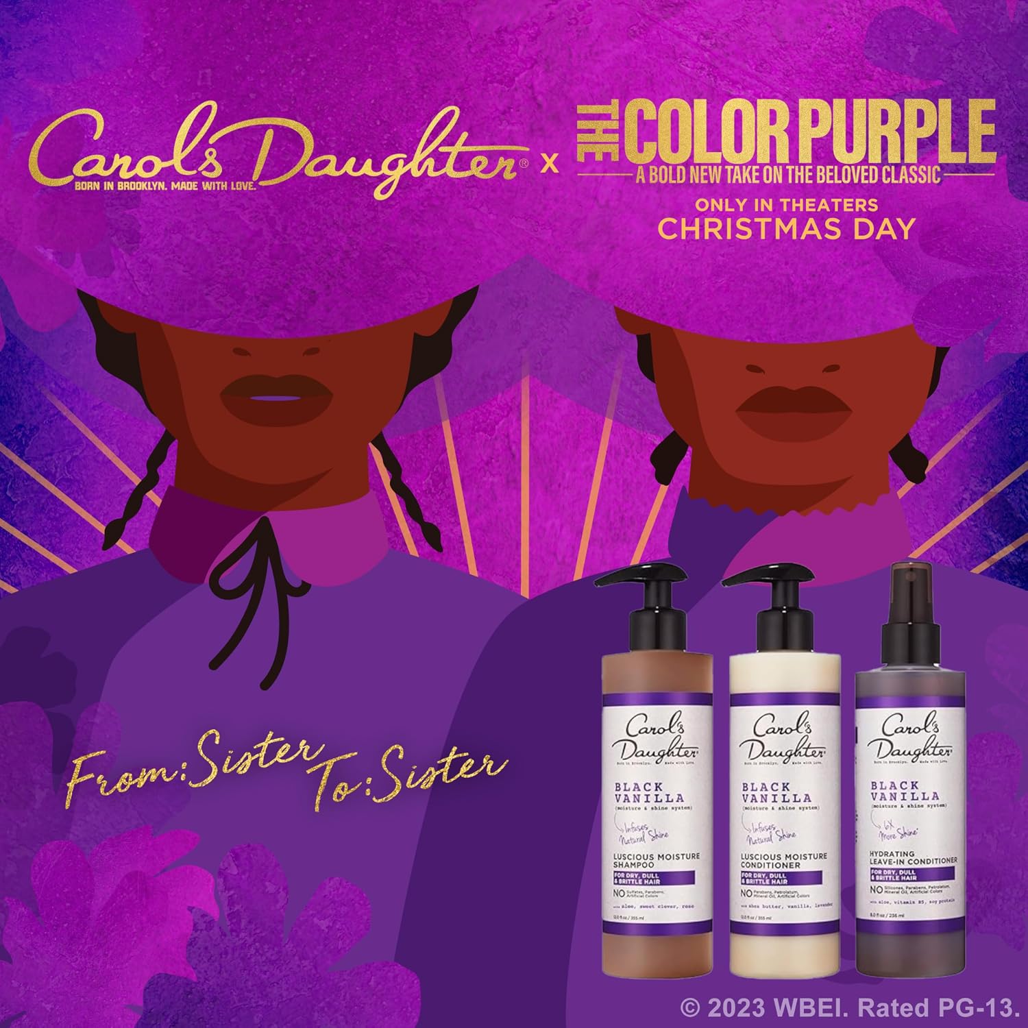 Carol's Daughter Black Vanilla Leave In Conditioner for Curly, Wavy or Natural Hair, Moisturizing Hair Care for Dry, Dull or Brittle Split Ends, 8 Fl Oz