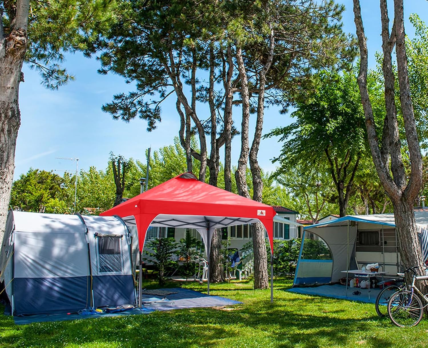 ABCCANOPY Outdoor Pop up Canopy Tent, 10x10 Instant Portable Canopy for Camping, Beach, Backyard,Gray | Water resistant & UV protection canopy, easy setup, with carry bag, ideal for camping, beach, backyard, market events