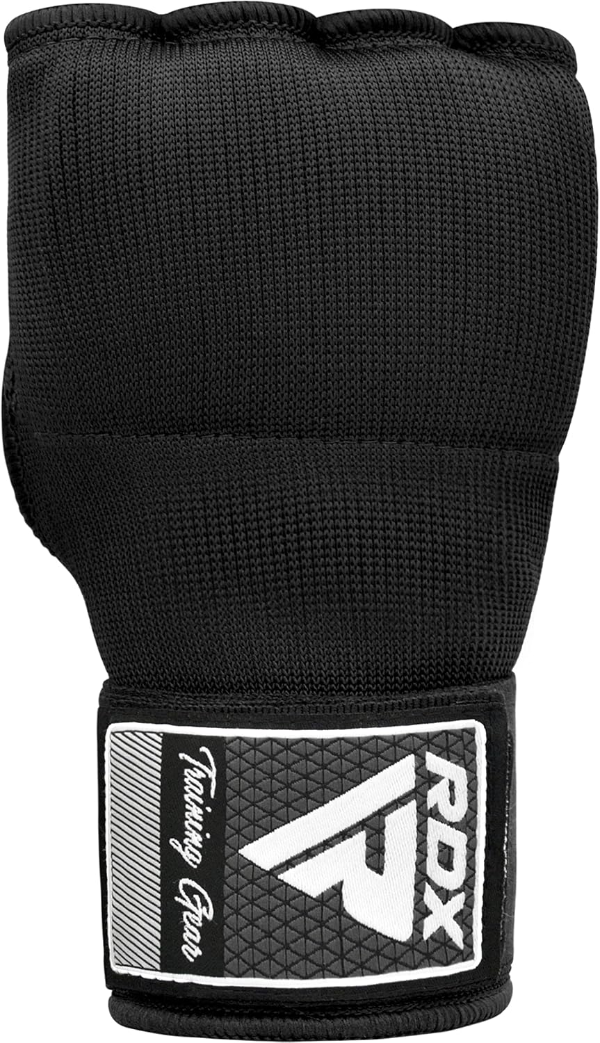 RDX Gel Boxing Hand Wraps Inner Gloves Men Women, Quick 100cm Long Wrist Straps, Elasticated Padded Fist Under Mitts Protection, Muay Thai MMA Kickboxing Martial Arts