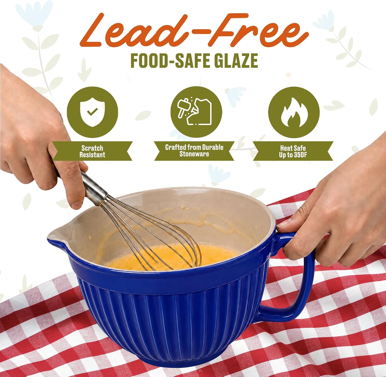 Simsbury Batter Bowl - Simply Blue, 64 Oz