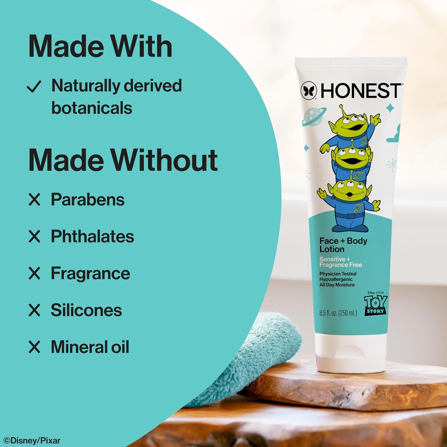 The Honest Company Face and Body Lotion, Fragrance-Free, 8.5 fl oz