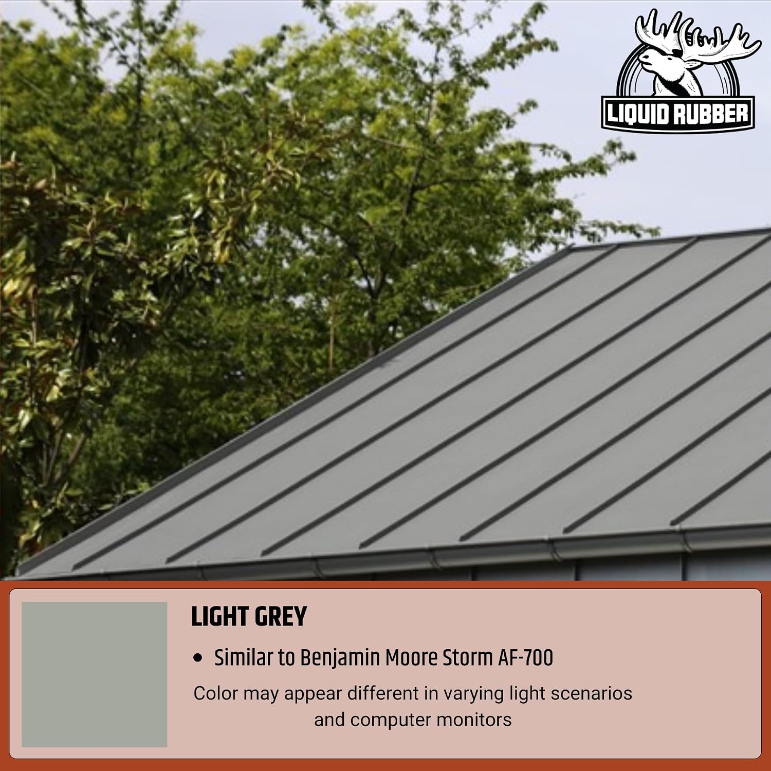 Liquid Rubber Color Roof Sealant - Flat & Metal, White, 1 Gallon | Elastomeric Roof Coating - Waterproof, UV-Stable & Flexible - Compatible with Low-Slope Roofs, Resists Cracking & Chipping
