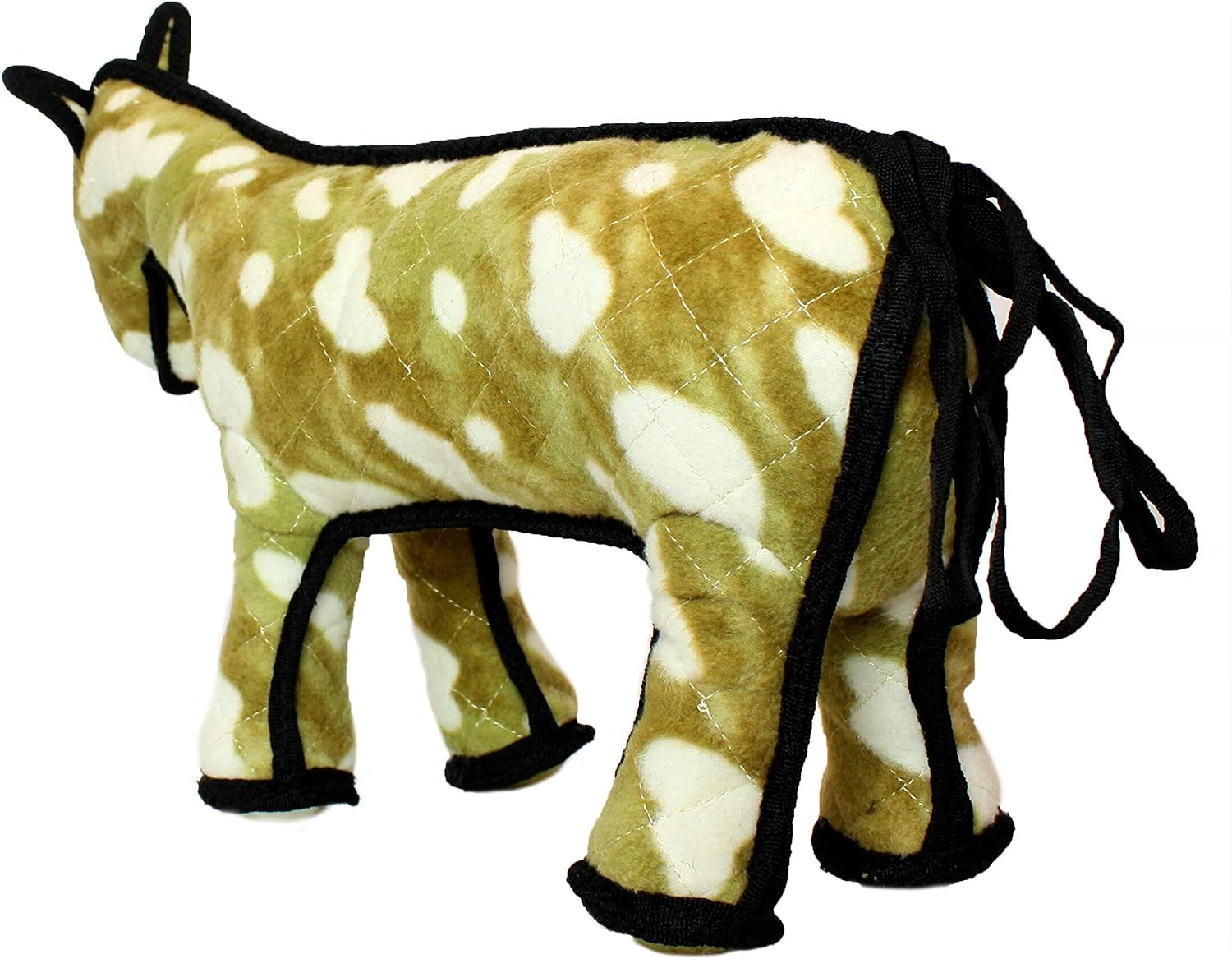 TUFFY® : Cow Dog Toy: Ultra Durable Plush Toy with Multiple Layers & Reinforced Seams, Washable and Floats, Original Construction