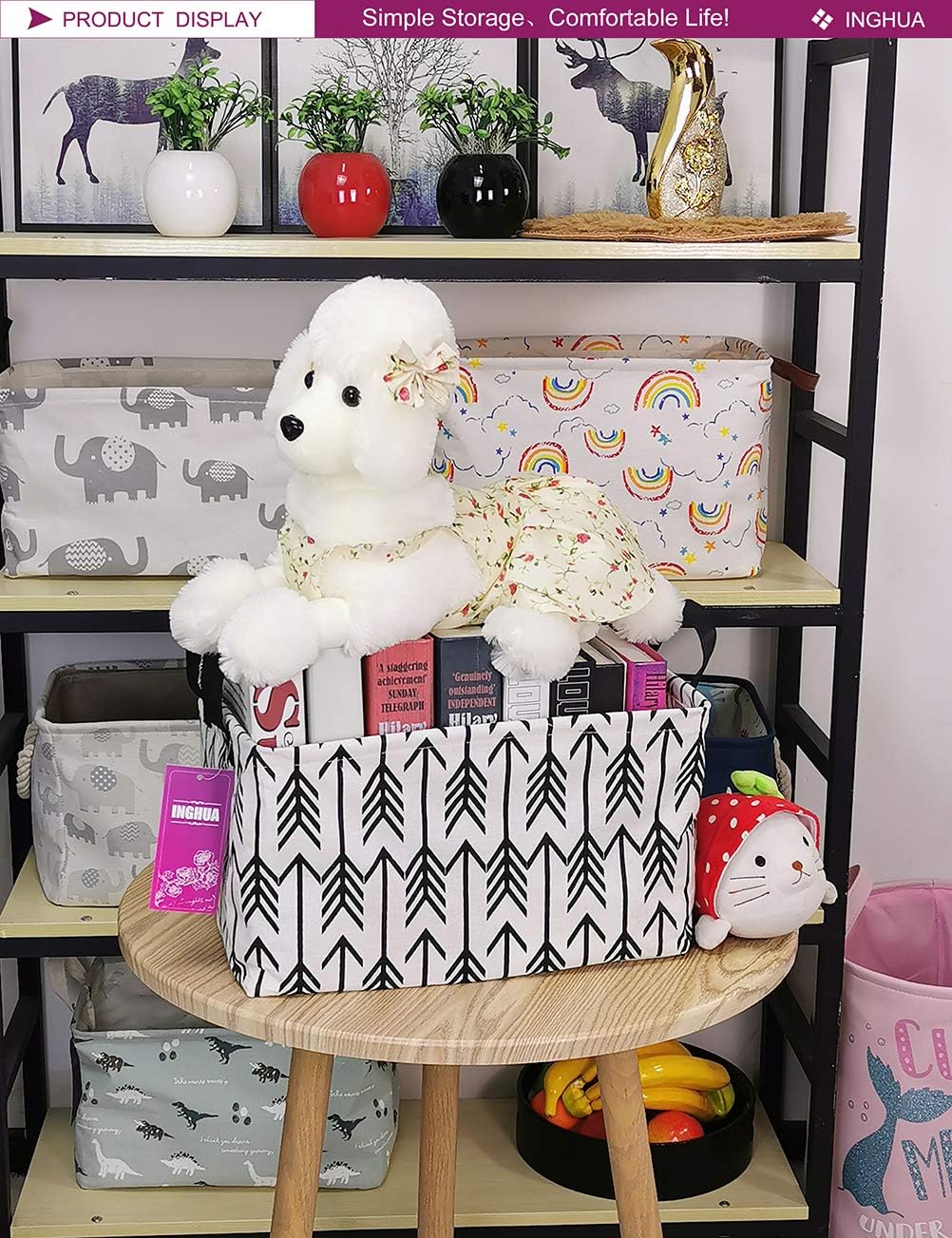 Rectangular Storage Basket Gift Bag Rec Spaceships