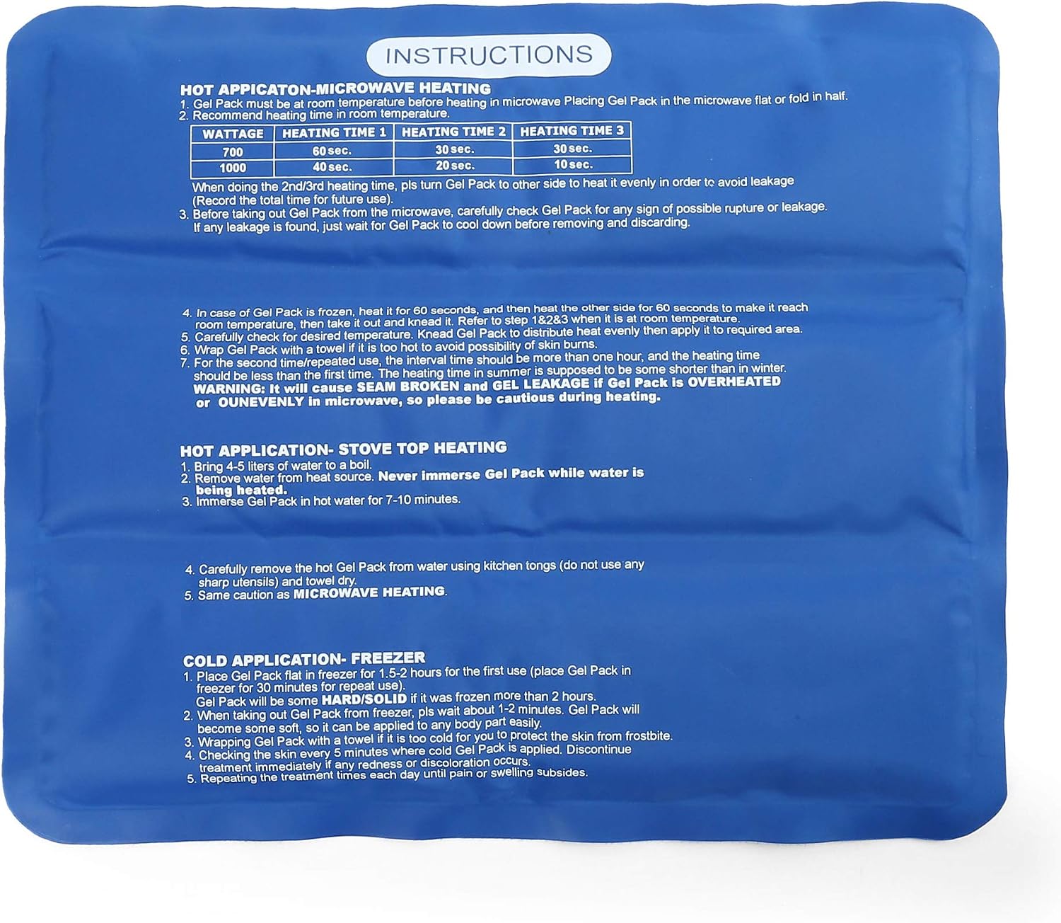 LotFancy Ice Pack for Injuries, Pack of 2, Reusable Hot Cold Pack for Therapy, Cooling or Heating Pad for First Aid, Back Shoulder Neck Head Feet Pain Relief, 11 x 5 Inches