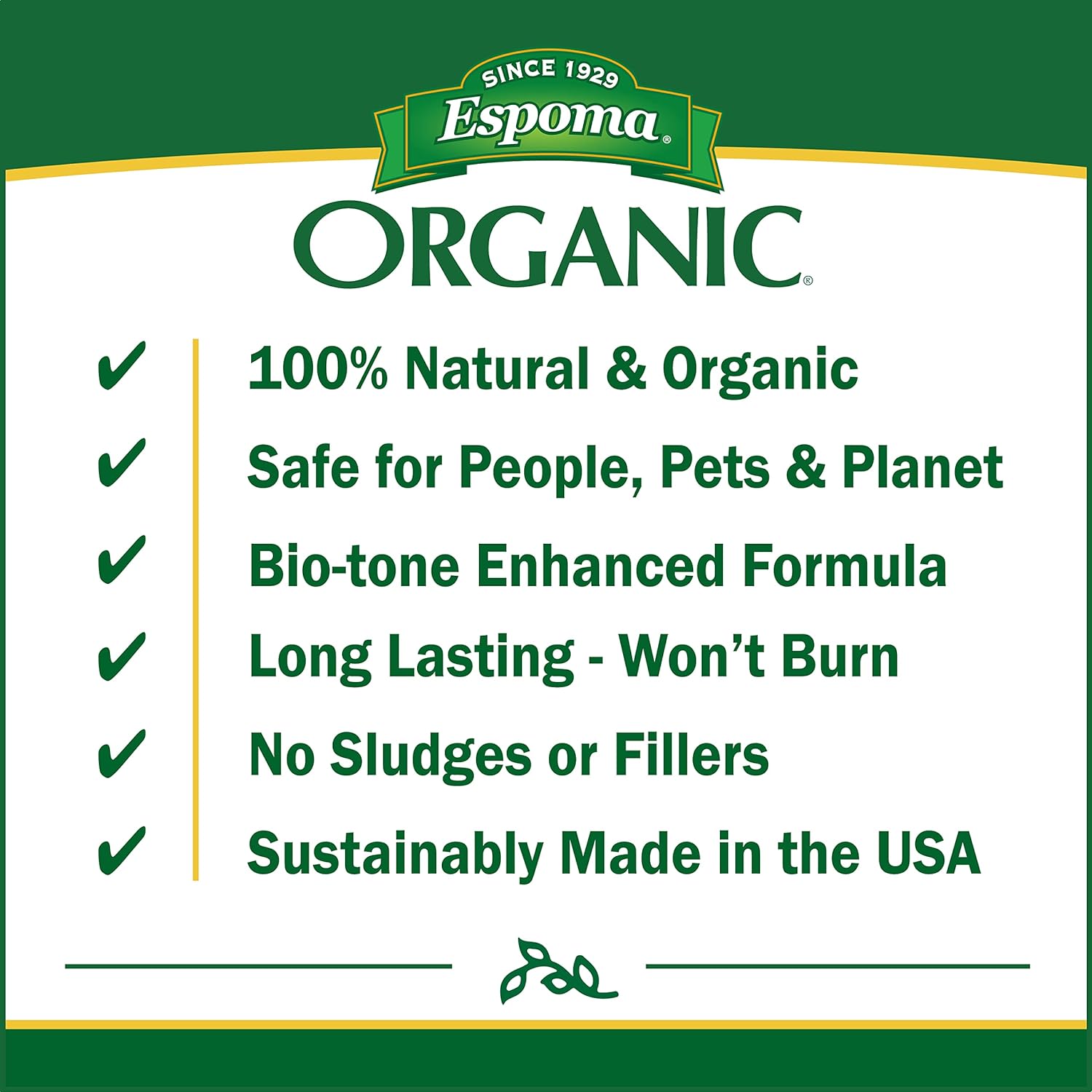 Espoma Organic Plant-Tone 5-3-3 Natural & Organic All Purpose Plant Food, 4 lb. Bag, The Original Organic Fertilizer for All Flowers, Vegetables