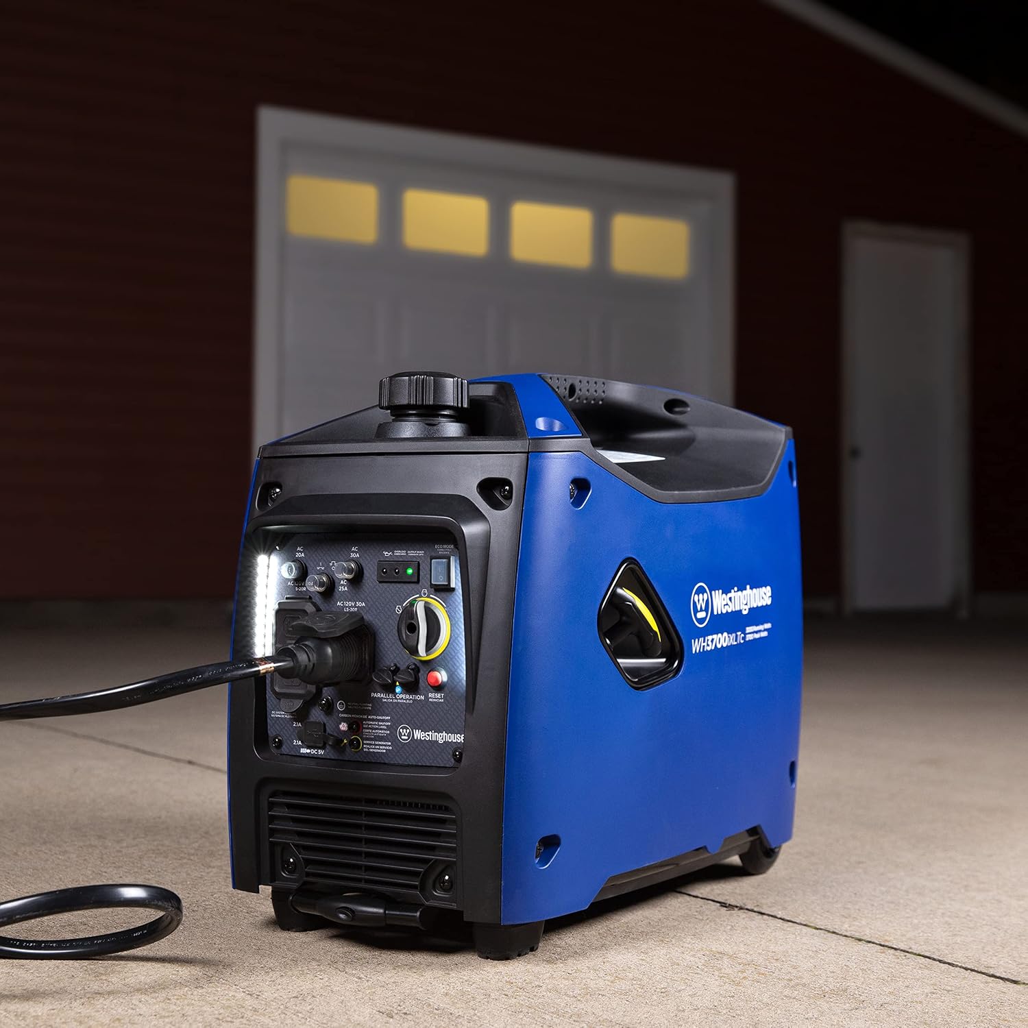 Westinghouse 5000 Peak Watt Super Quiet Portable Inverter Generator, Remote Electric Start with Auto Choke, Wheel & Handle Kit, RV Ready, Gas Powered, Parallel Capable