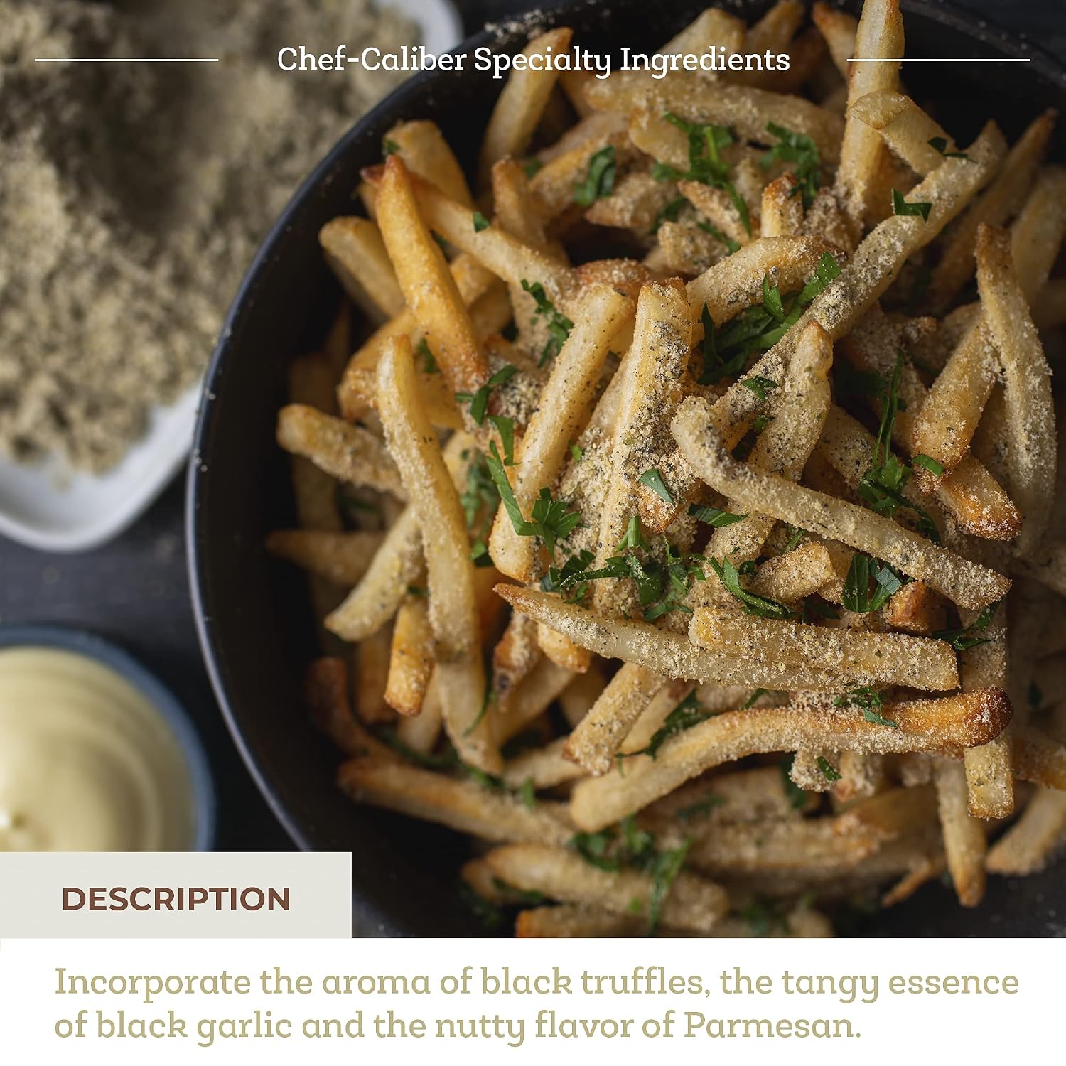 Fresh & Wild | Premium Truffle Parmesan Black Garlic Seasoning | Heighten Umami-Rich Foods, Toss with French Fries