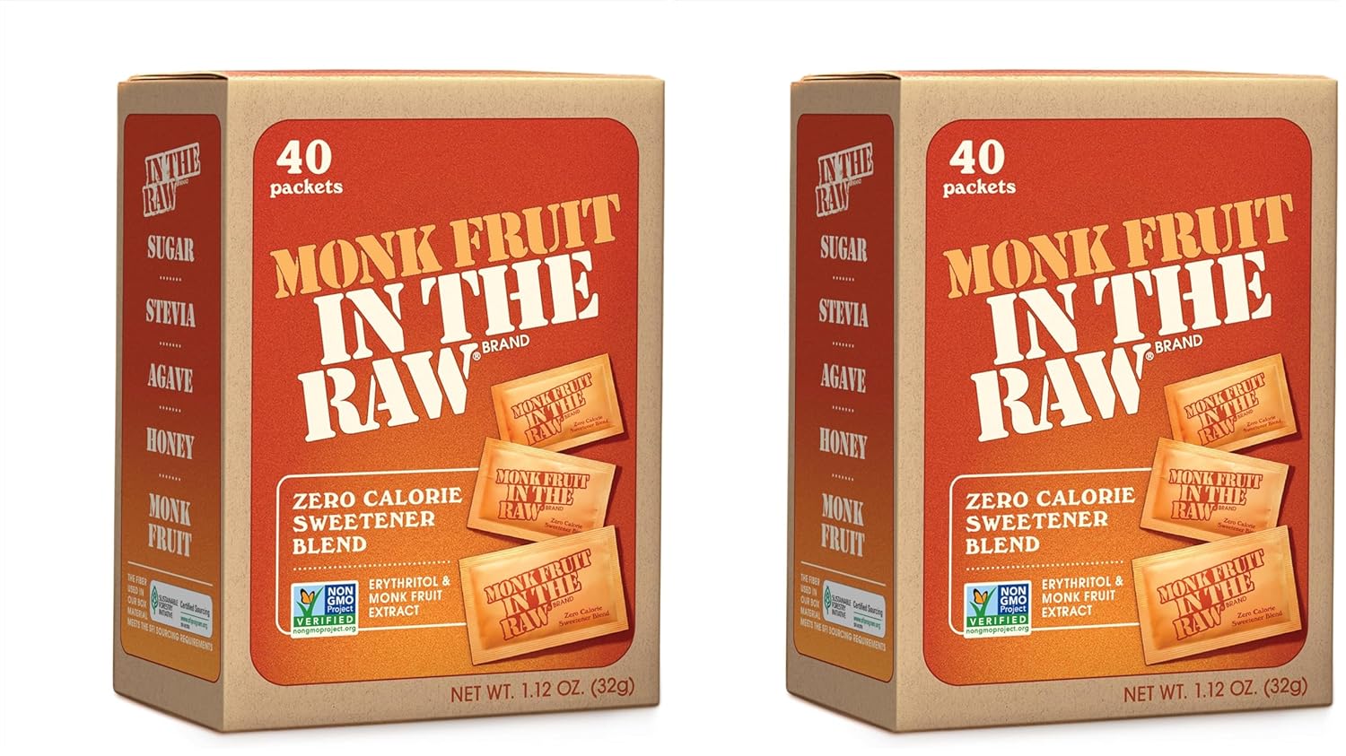 Monk Fruit In The Raw, Sweetener Bag, 1 LB