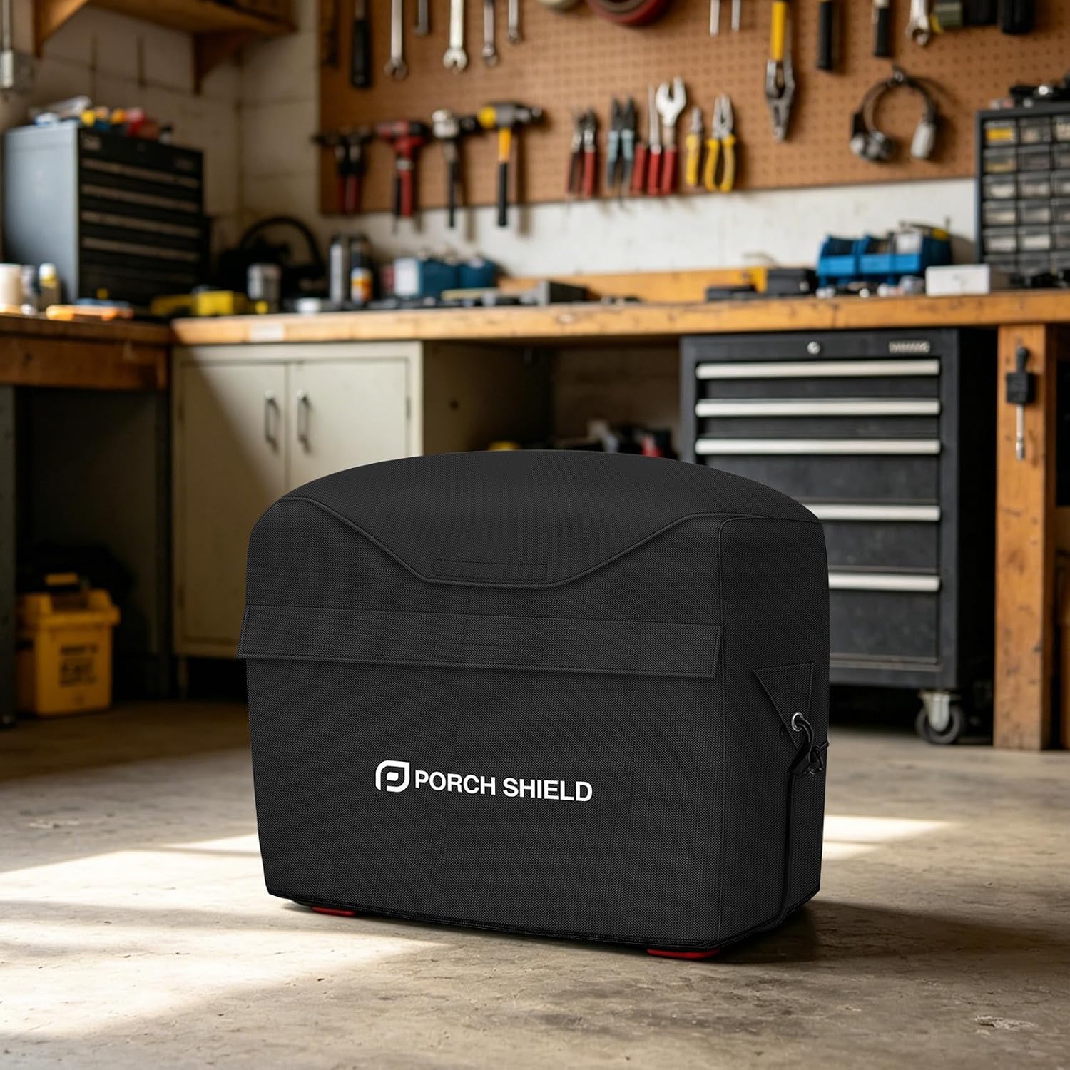 Porch Shield Waterproof Universal Generator Cover 32 x 24 x 24 inch - for Most Generators 5000-10000 Watt, Black
